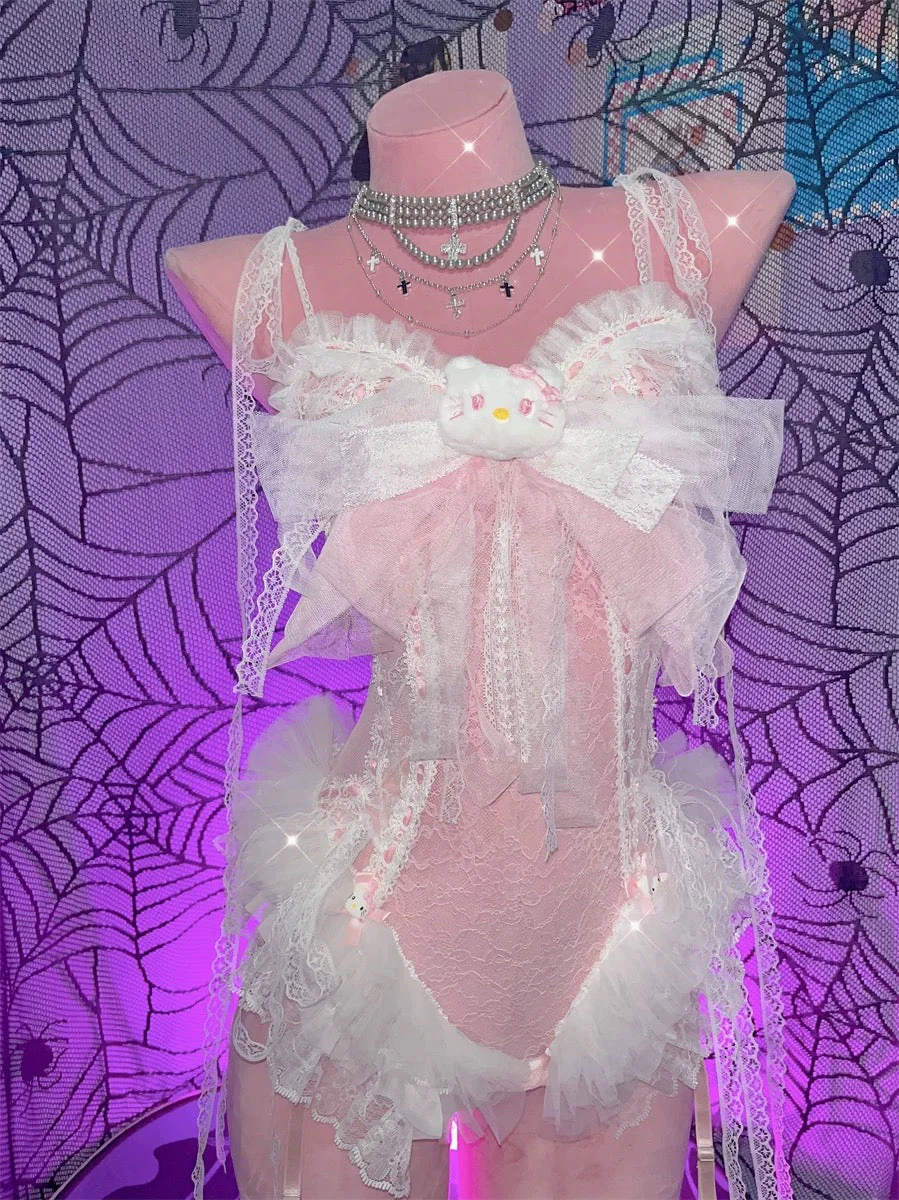 Lace Bow Bodysuit - Image 5
