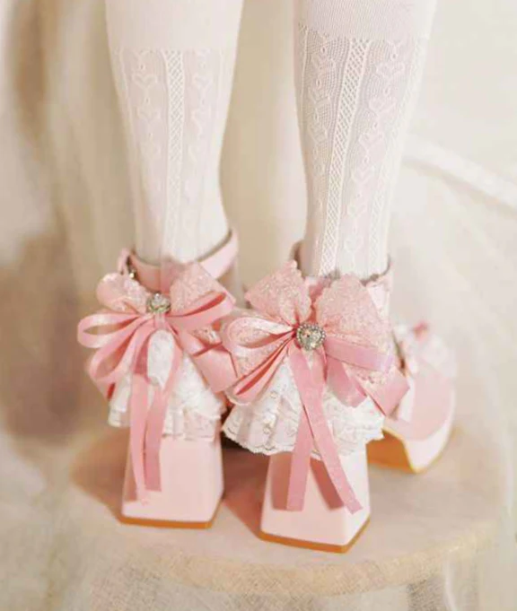 Lace Bow Doll-like Lolita Shoes