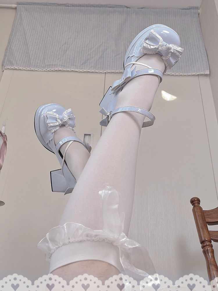 Lace Bows Mary Jane Shoes - Image 5