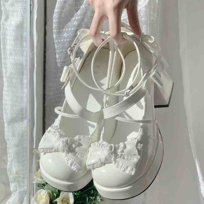 Lace Bows Mary Jane Shoes - Image 7