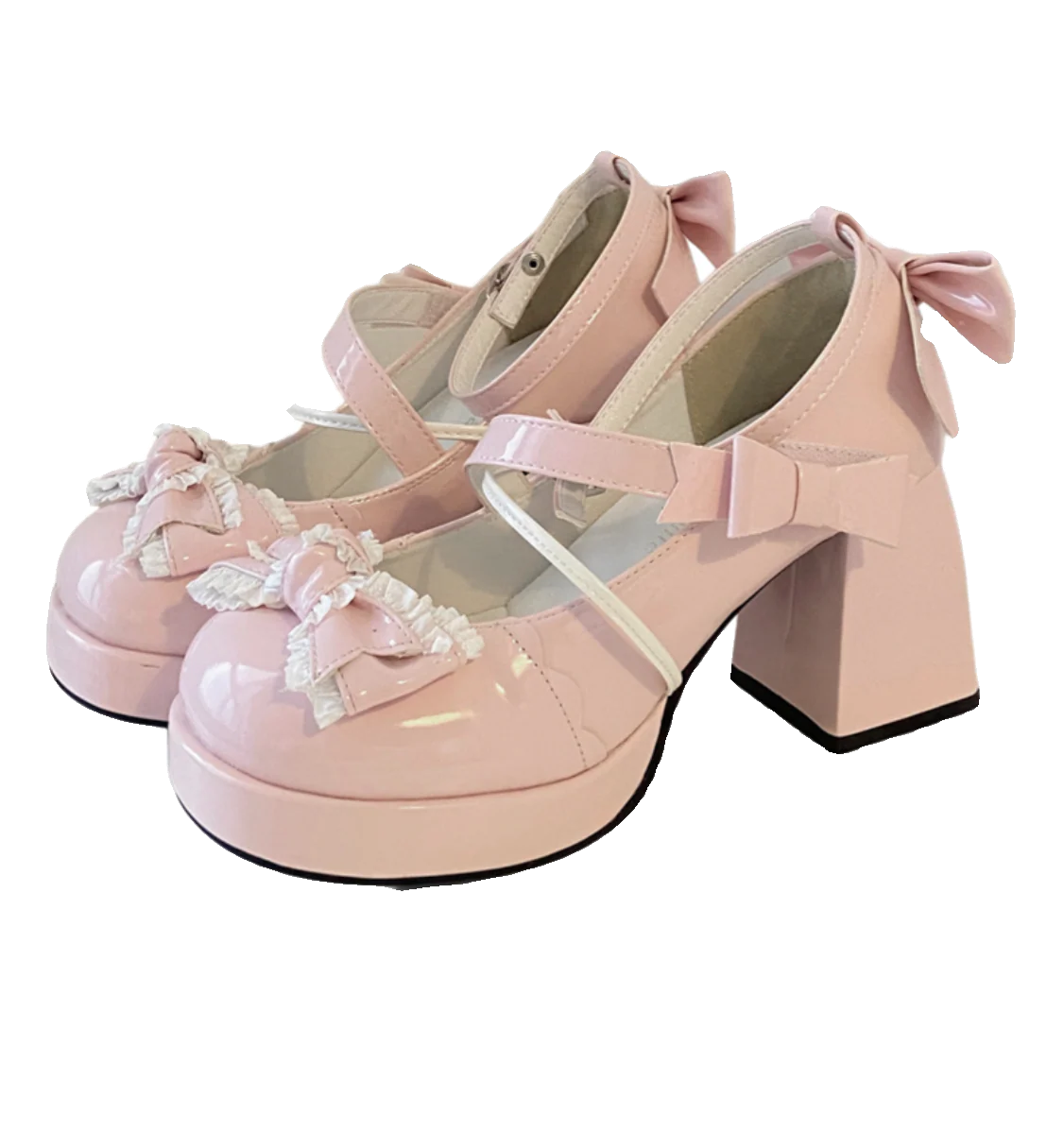 Lace Bows Mary Jane Shoes - Image 8
