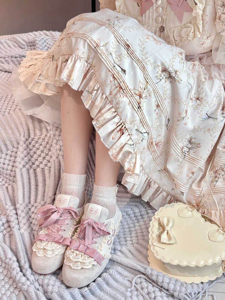 Lace Cake Ballet Sneakers - Image 11