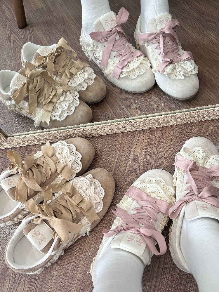 Lace Cake Ballet Sneakers - Image 12