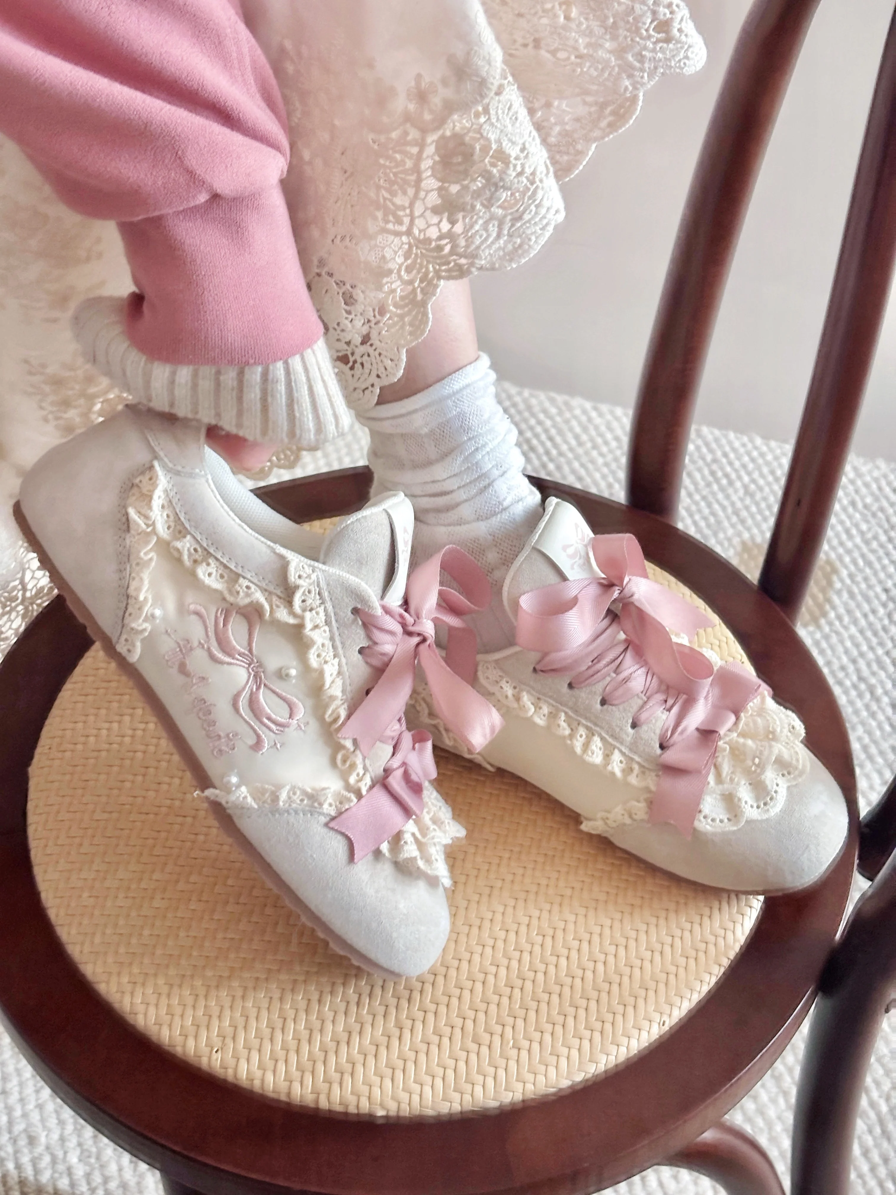 Lace Cake Ballet Sneakers - Image 6