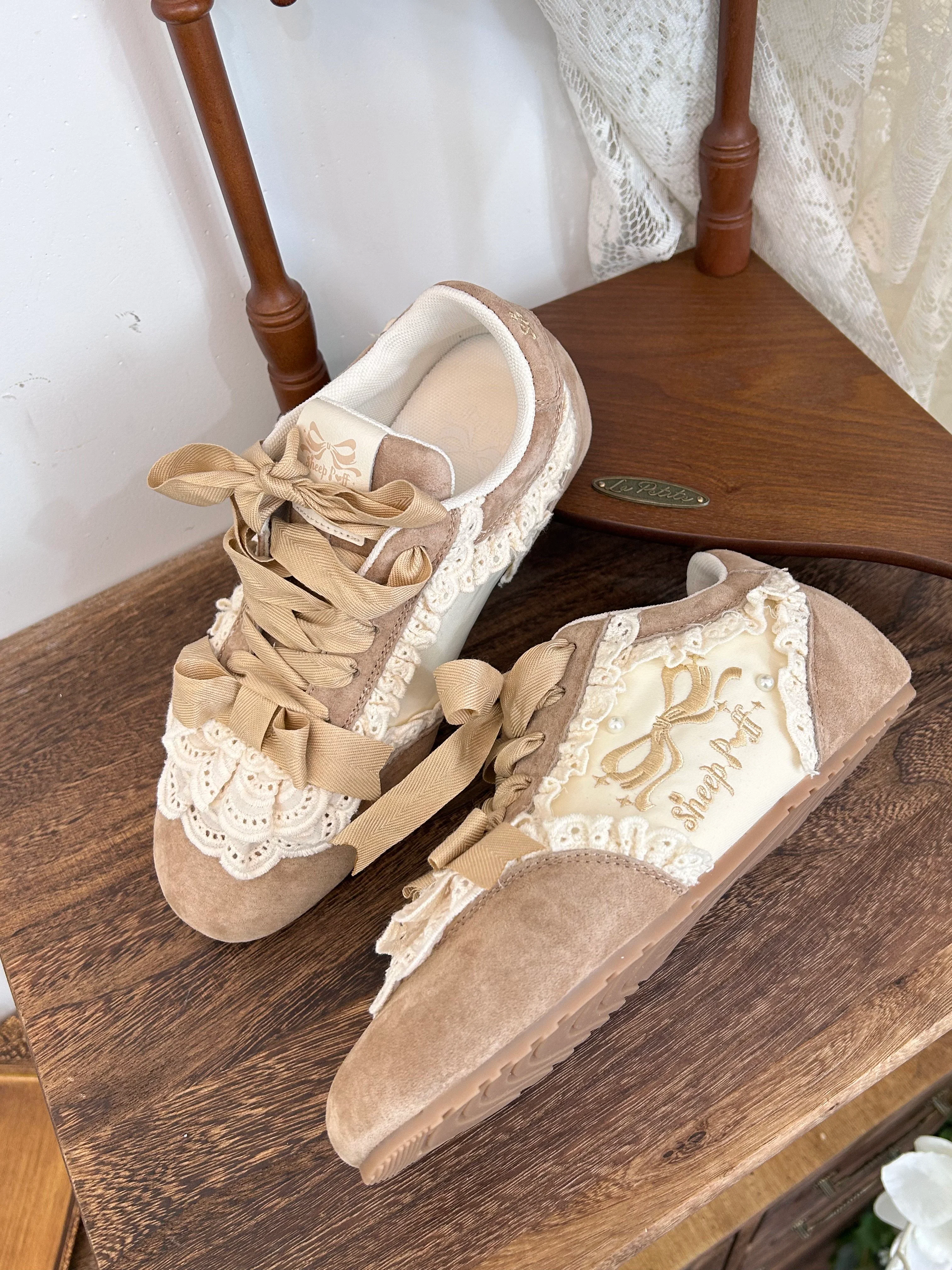 Lace Cake Ballet Sneakers - Image 7