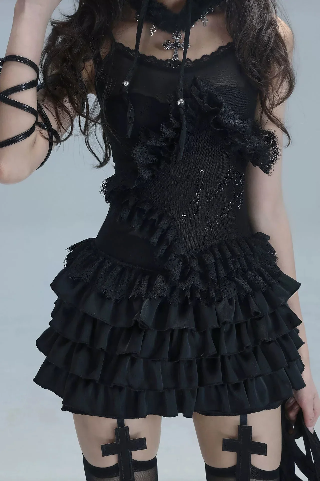 Lace Camisole Ballet Top + Inner - Image 2