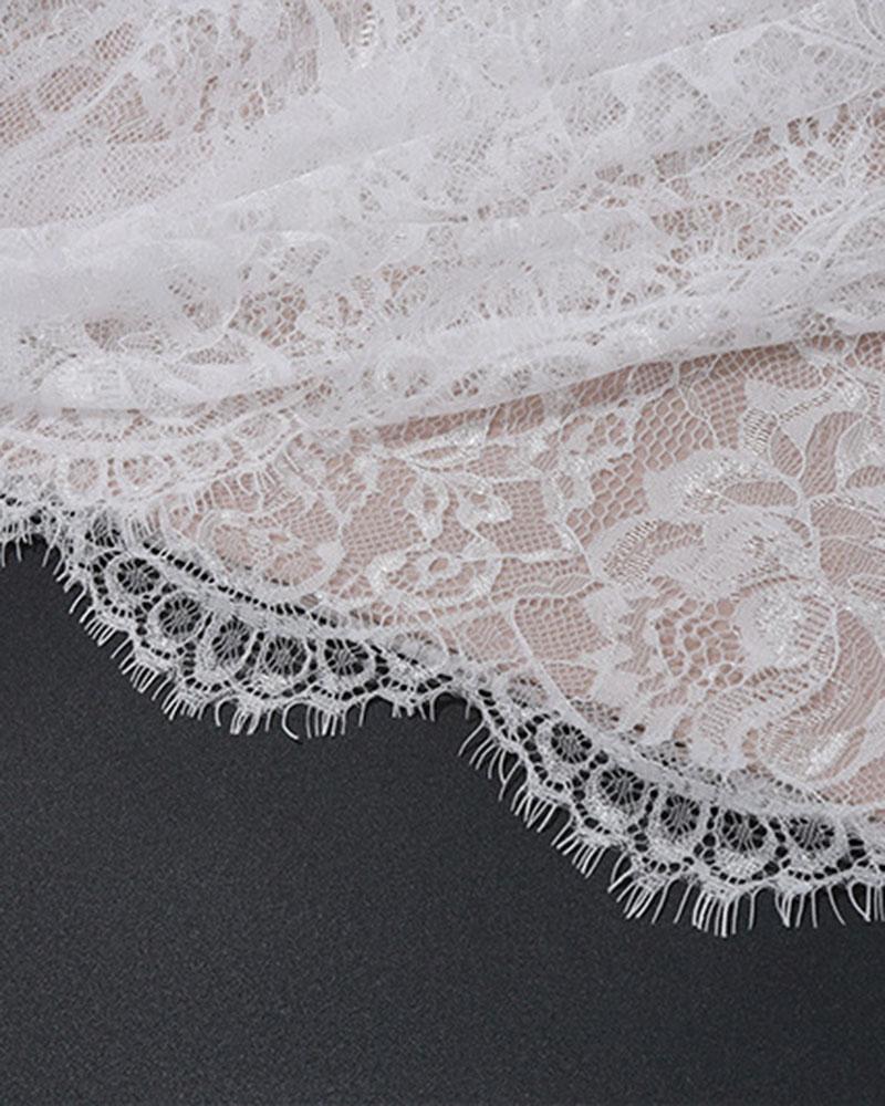 Lace Corset Mini Coquette Dress - Image 10