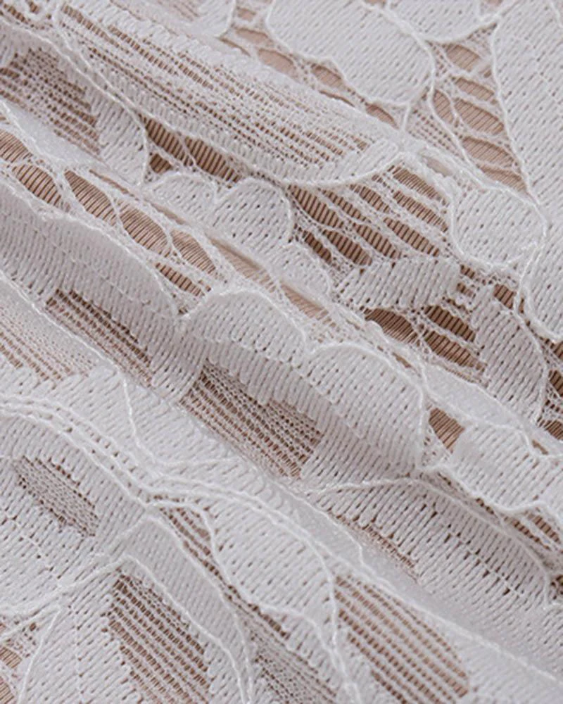 Lace Corset Mini Coquette Dress - Image 11