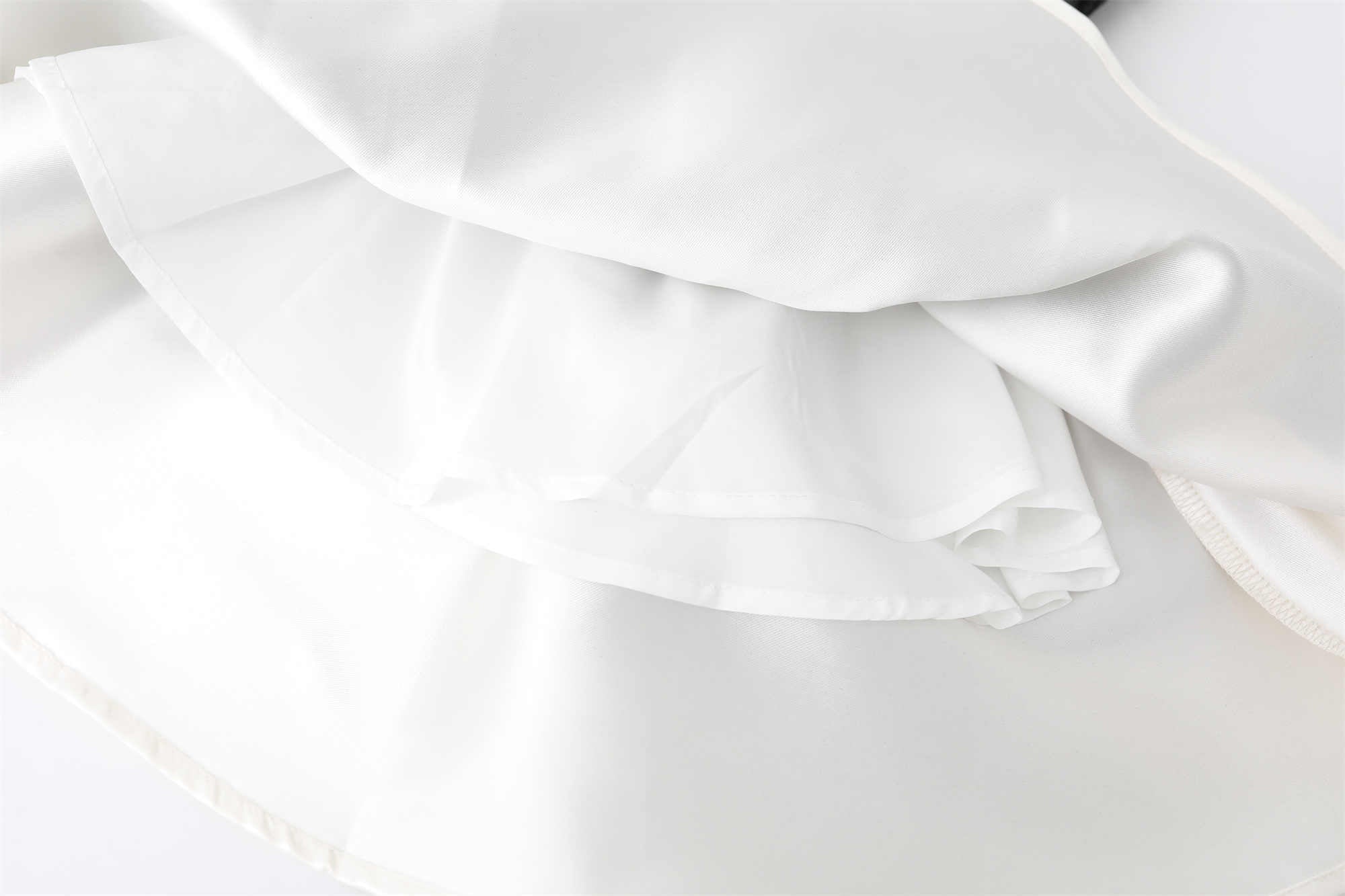 Lace Fake Two-piece Butterfly Satin Dress - Image 4