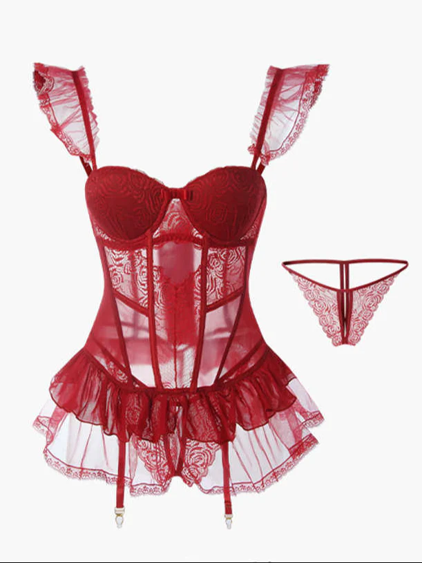 Lace Fishbone Lingerie
