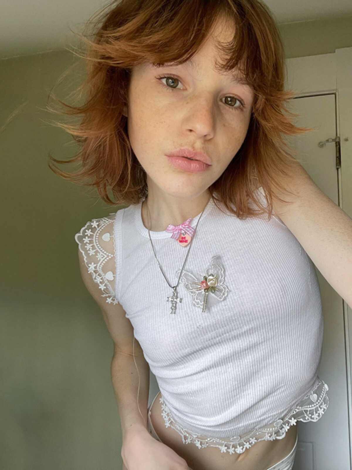 Lace Flower Crop Top - Image 7