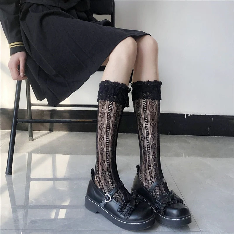 Lace Heart & Ribbon Stockings - Image 10