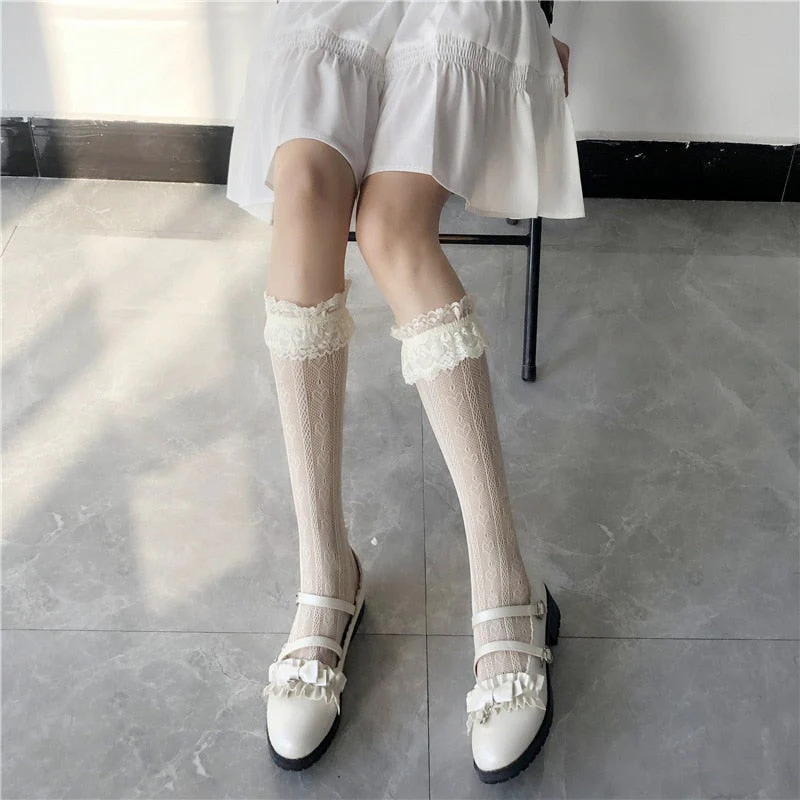 Lace Heart & Ribbon Stockings - Image 12