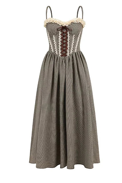 Lace Houndstooth Camisole Dress - Image 12