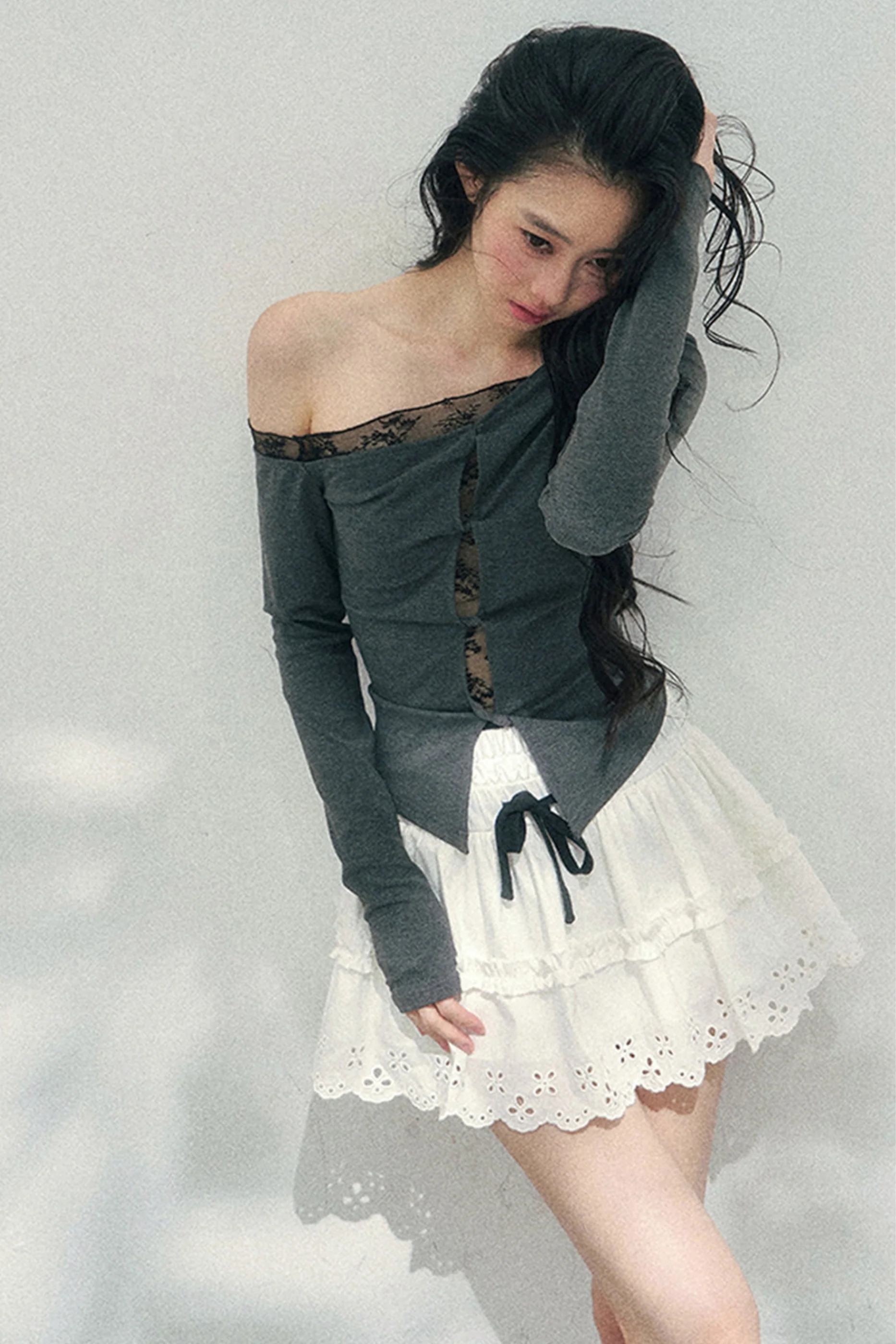 Lace Off-Shoulder Top - Image 9