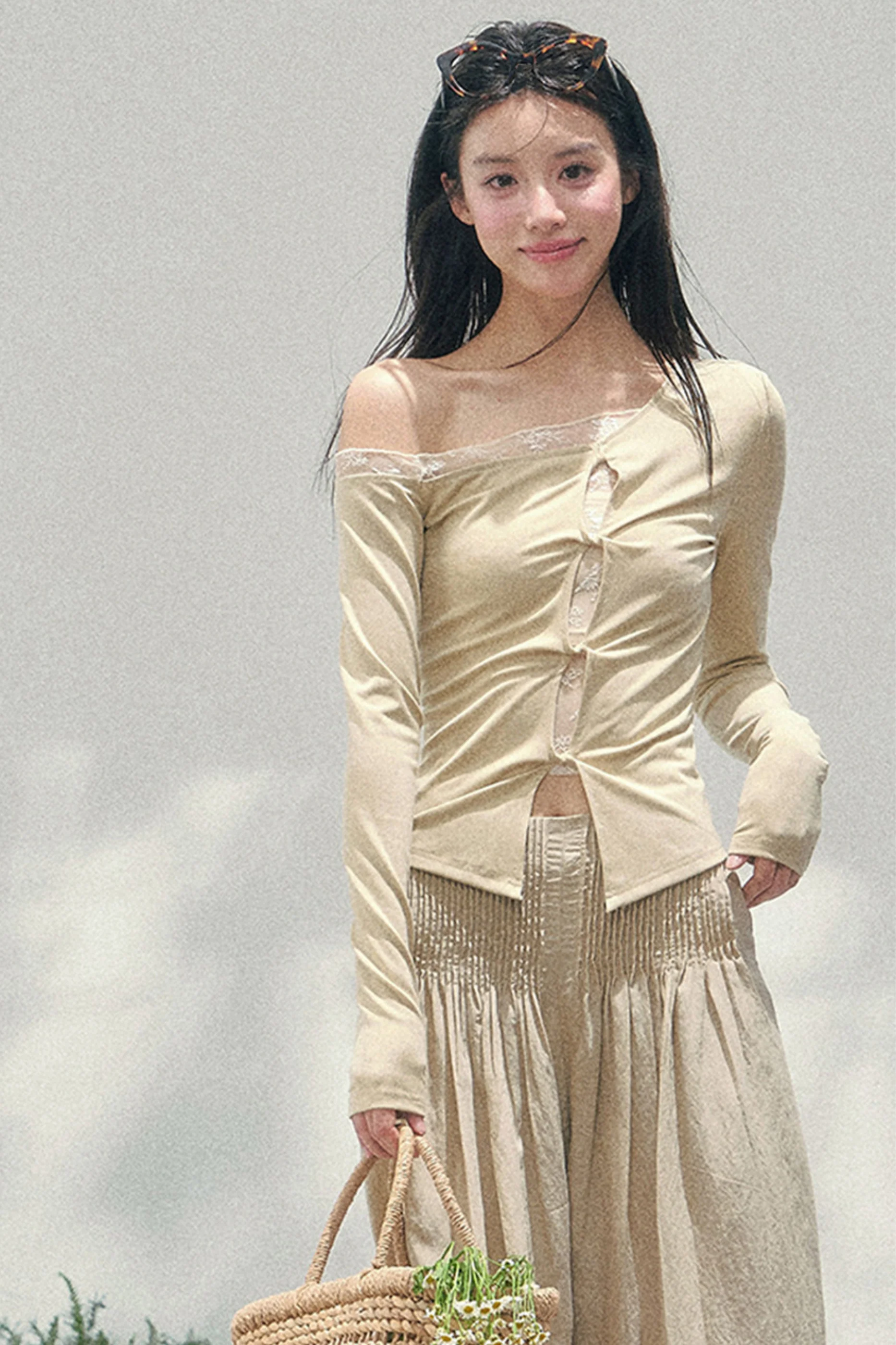 Lace Off-Shoulder Top - Image 3