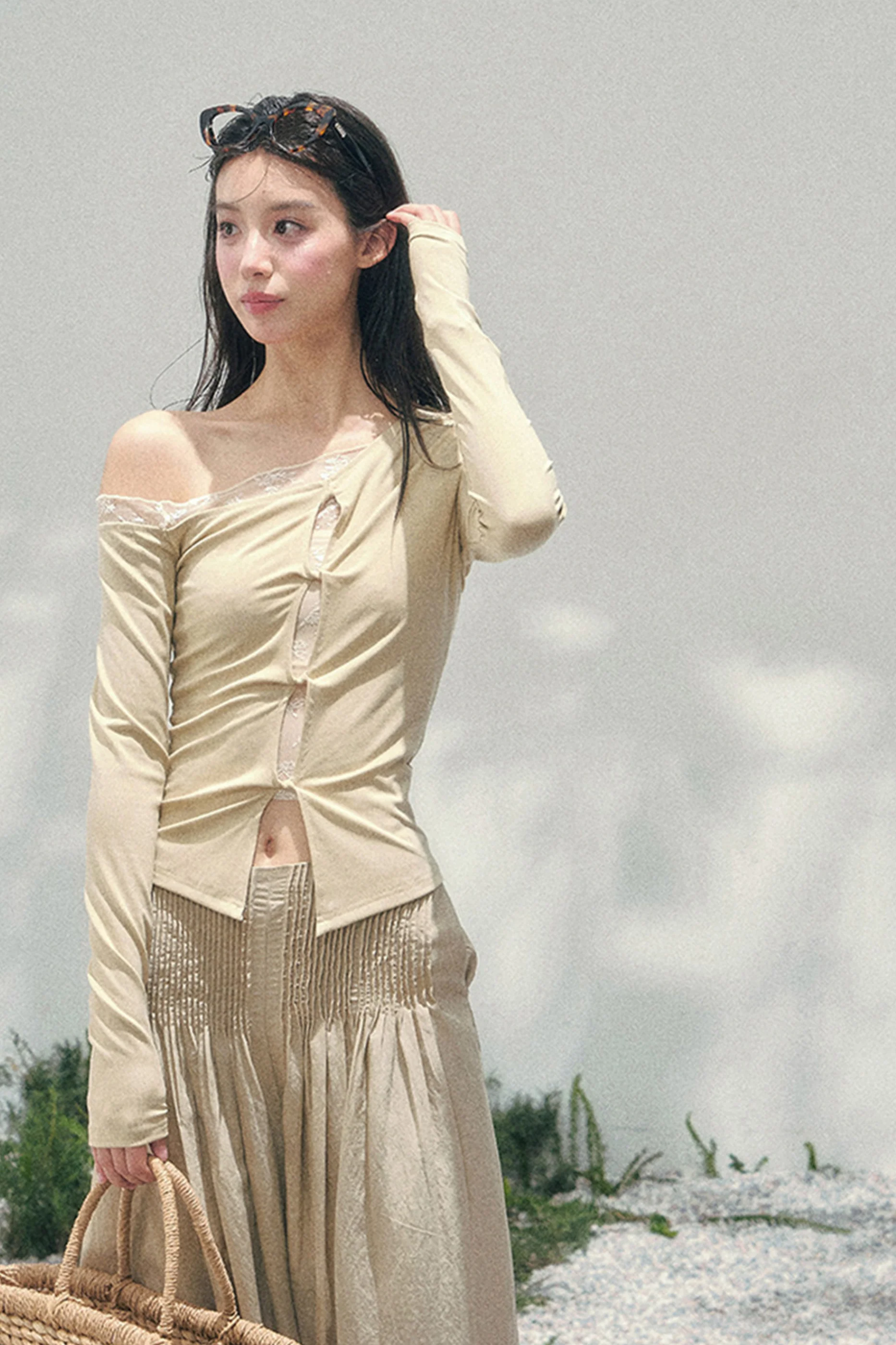 Lace Off-Shoulder Top - Image 6