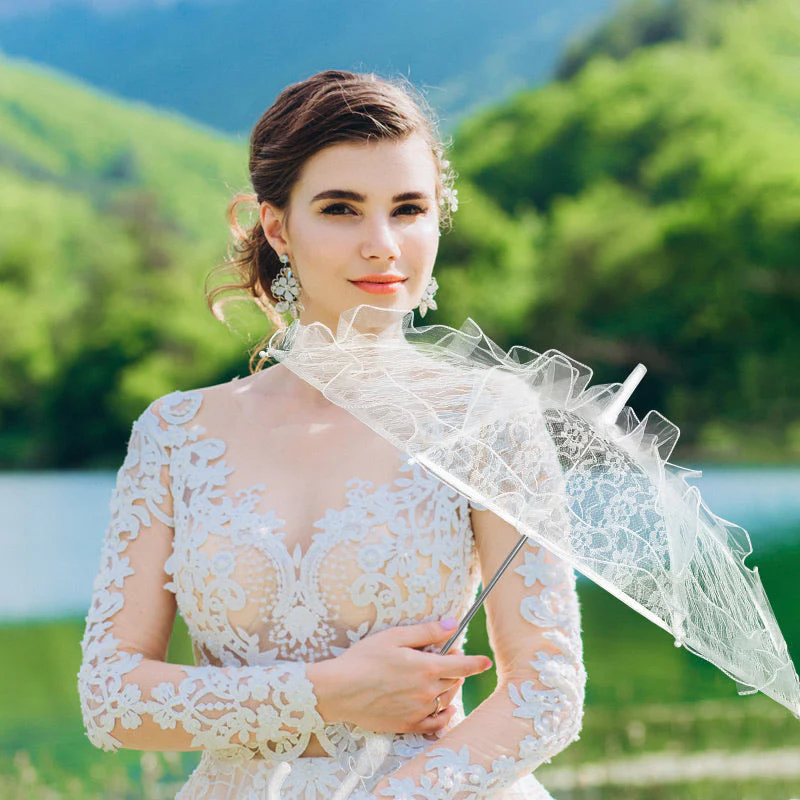 Lace Parasol Umbrella - Image 14
