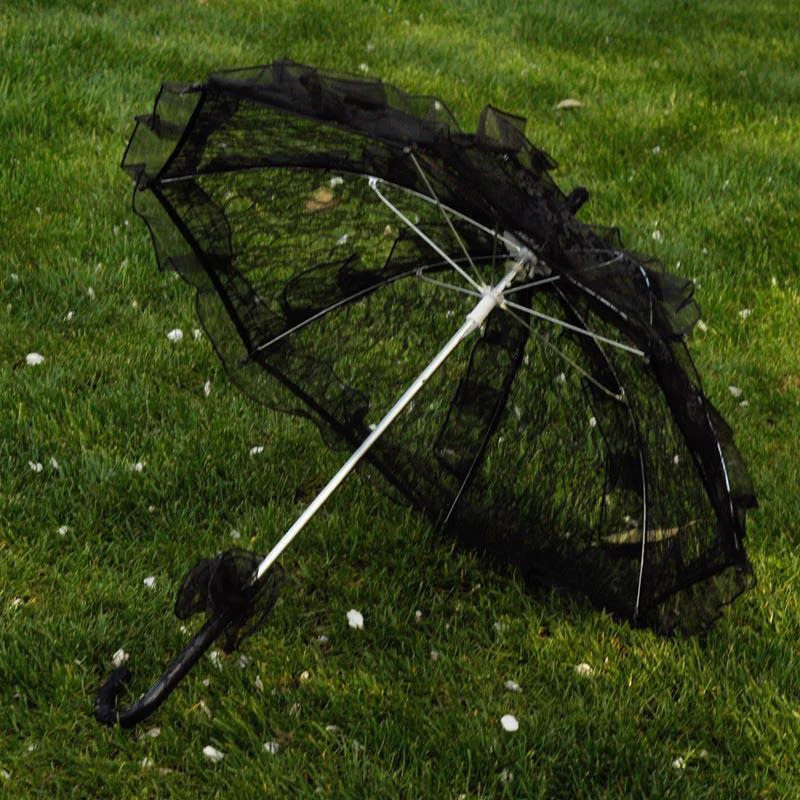 Lace Parasol Umbrella - Image 4