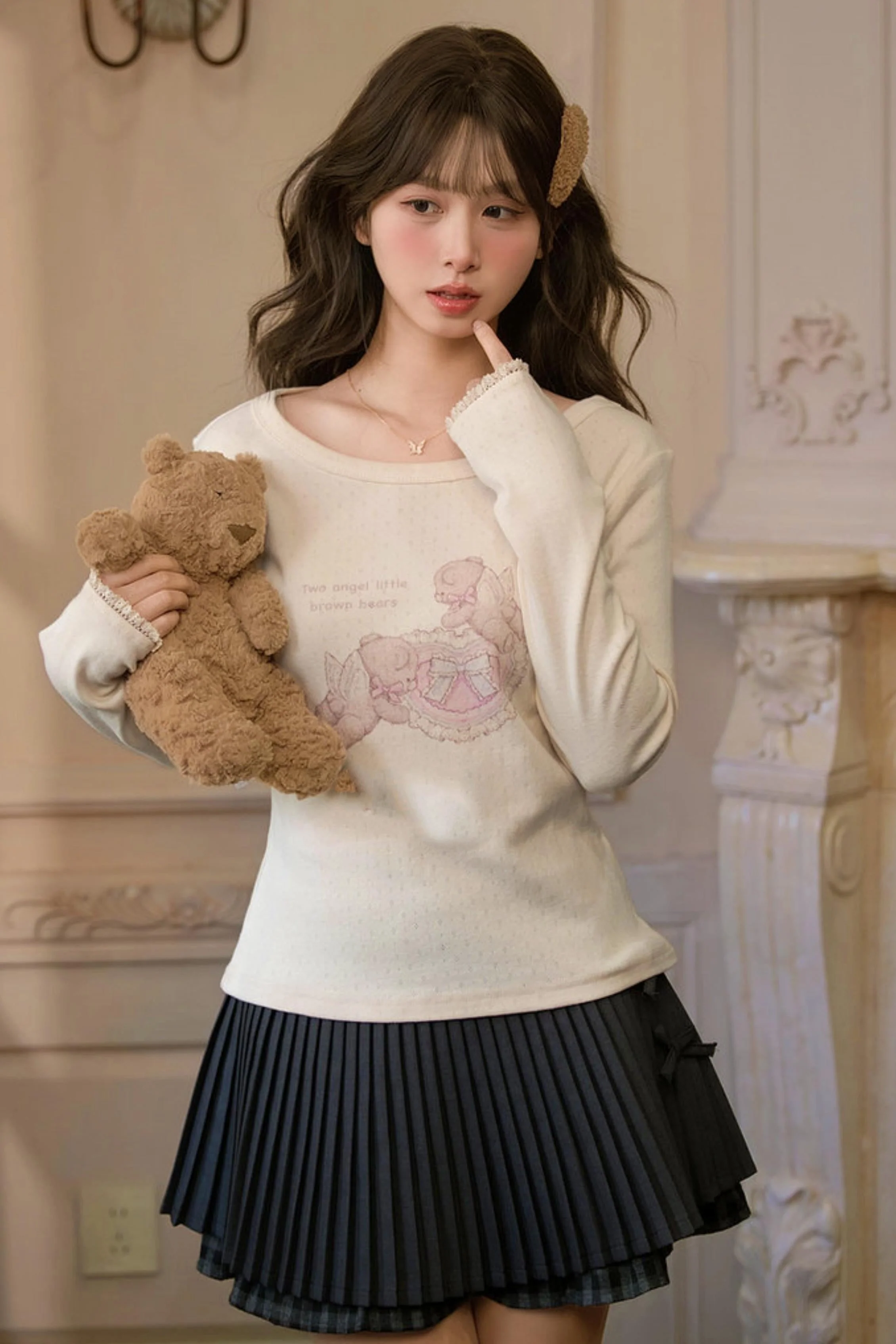 Lace Patchwork Angel Bear Top - Image 13