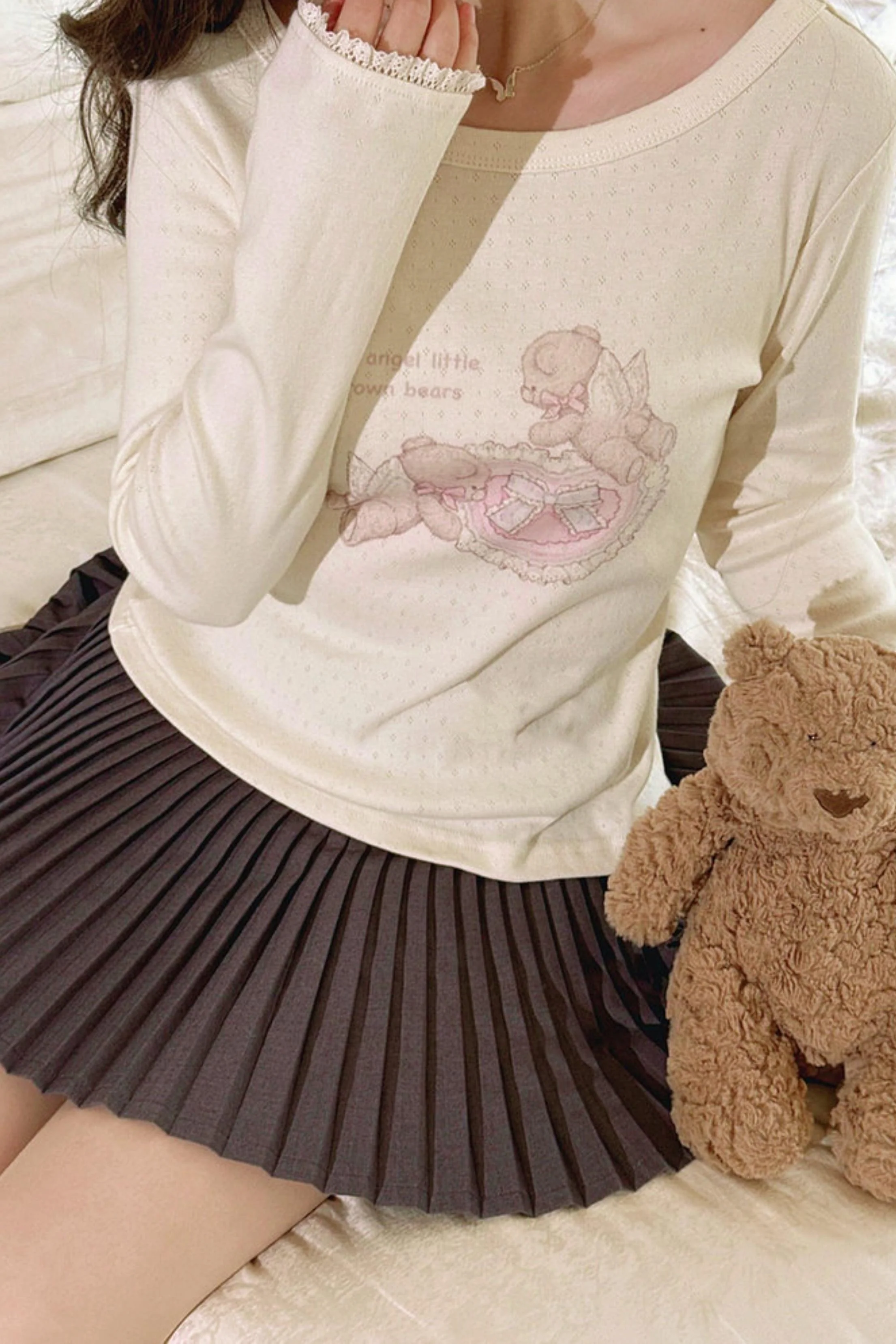 Lace Patchwork Angel Bear Top - Image 10