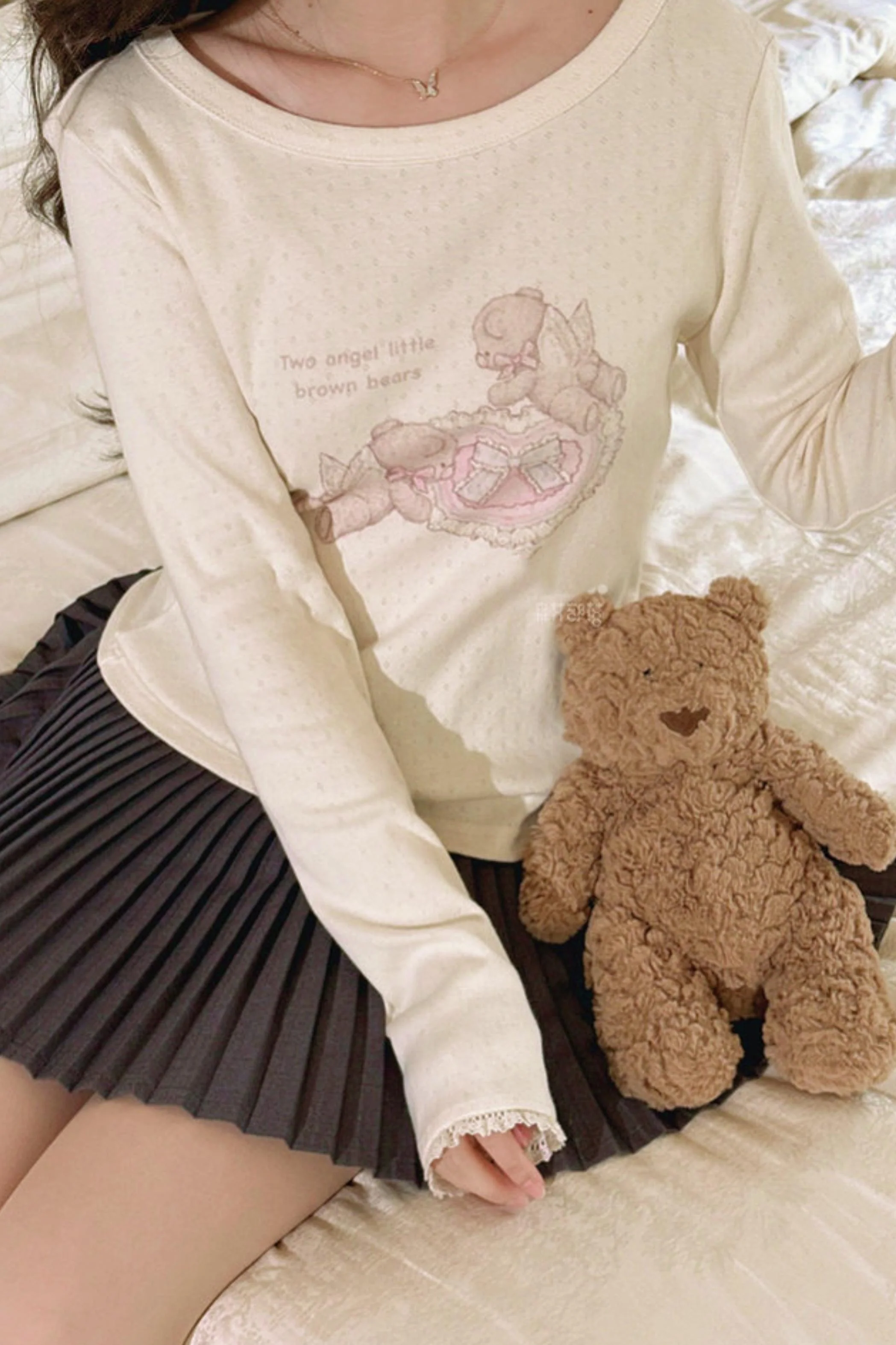 Lace Patchwork Angel Bear Top - Image 11