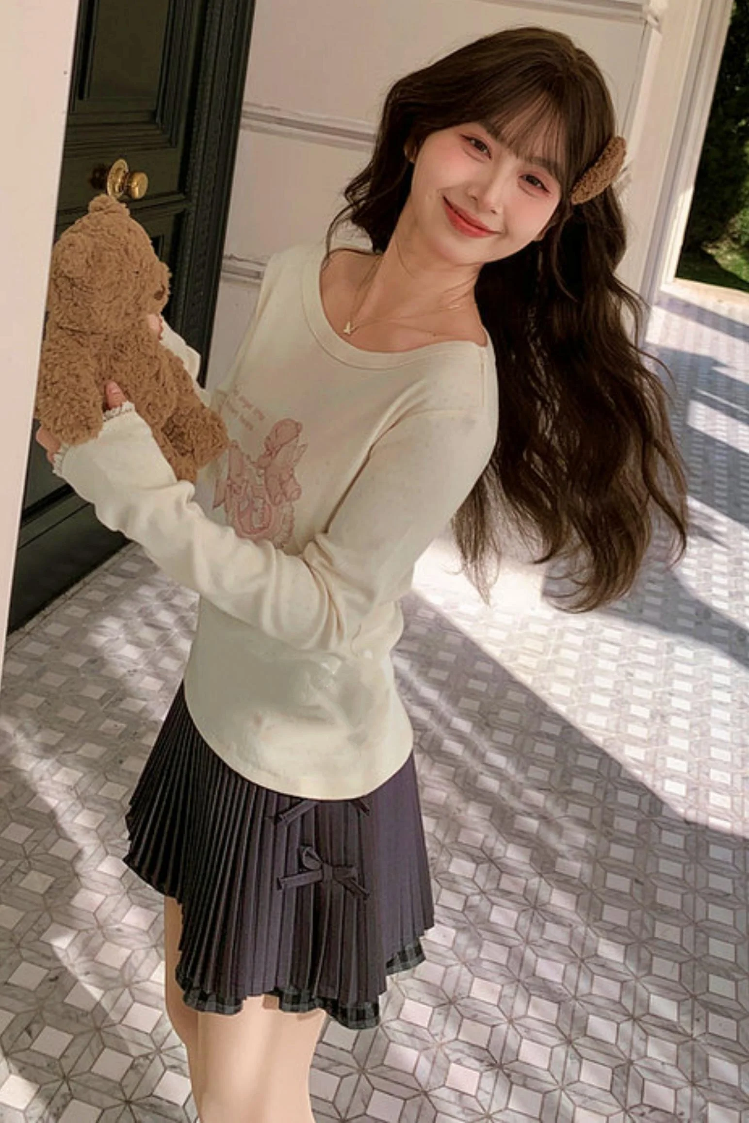 Lace Patchwork Angel Bear Top - Image 6