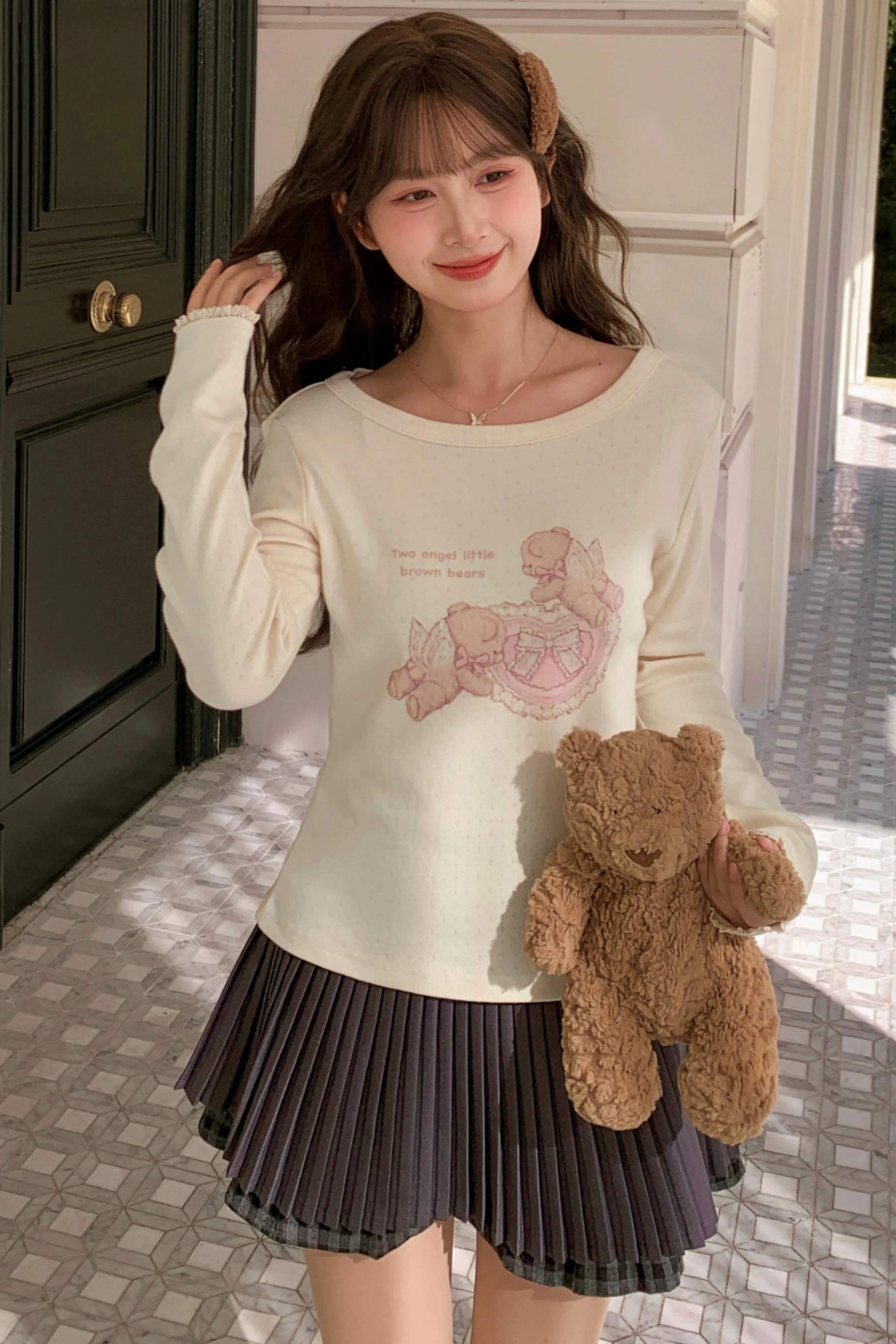 Lace Patchwork Angel Bear Top - Image 7