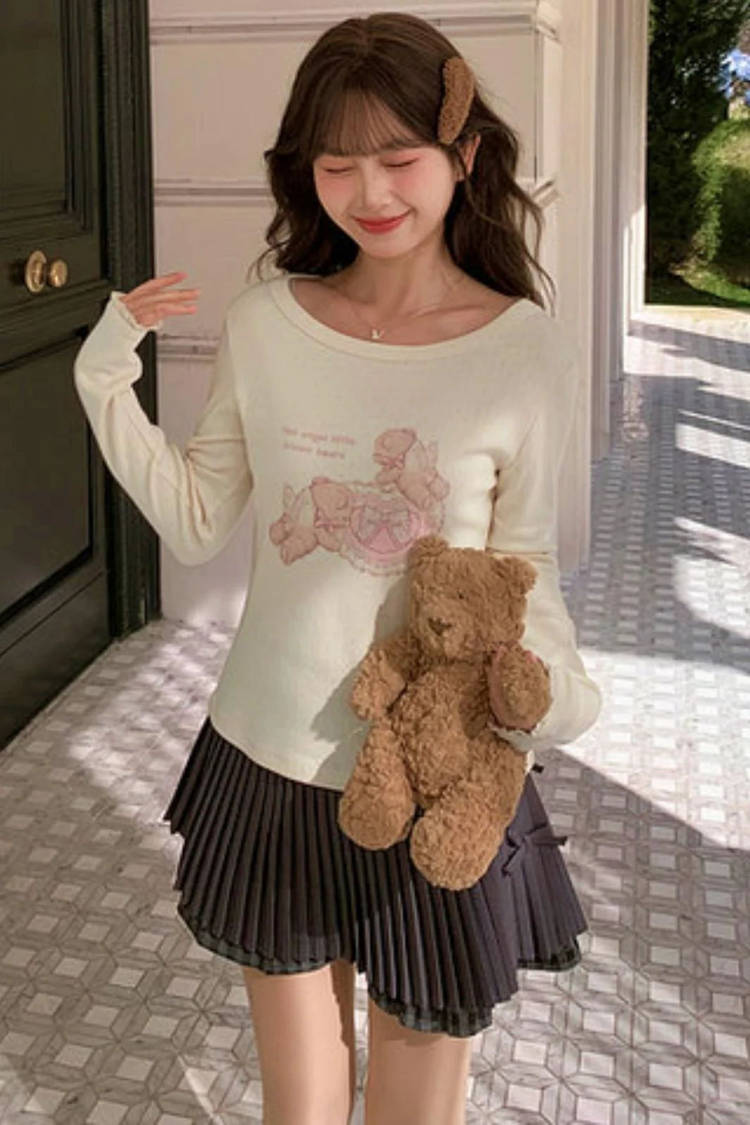 Lace Patchwork Angel Bear Top - Image 9