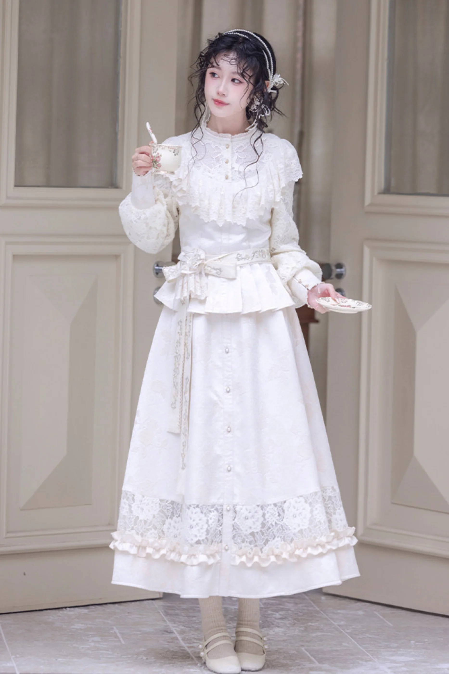 Lace Patchwork Vintage Dress