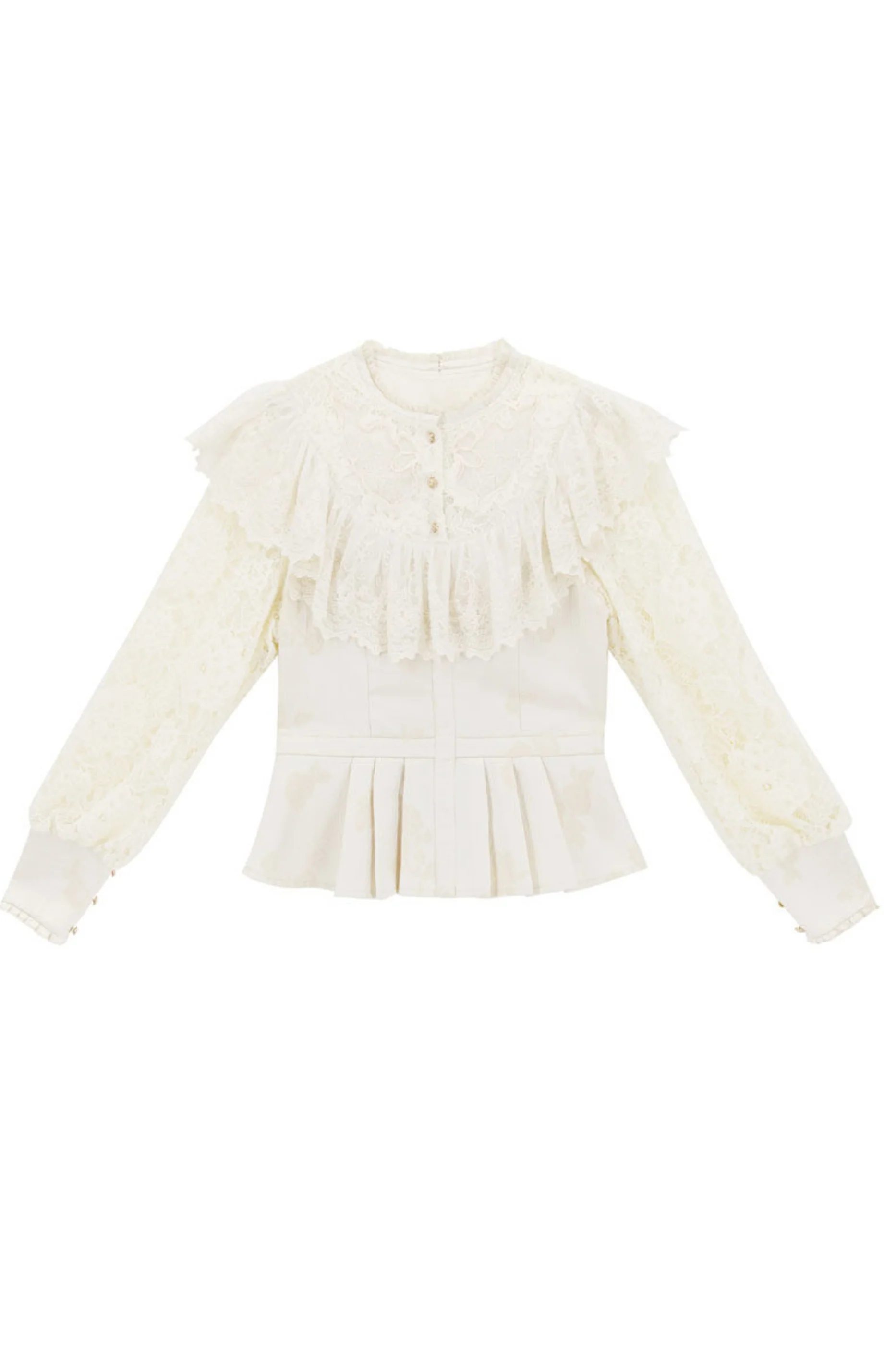 Lace Patchwork Vintage Dress - Image 10