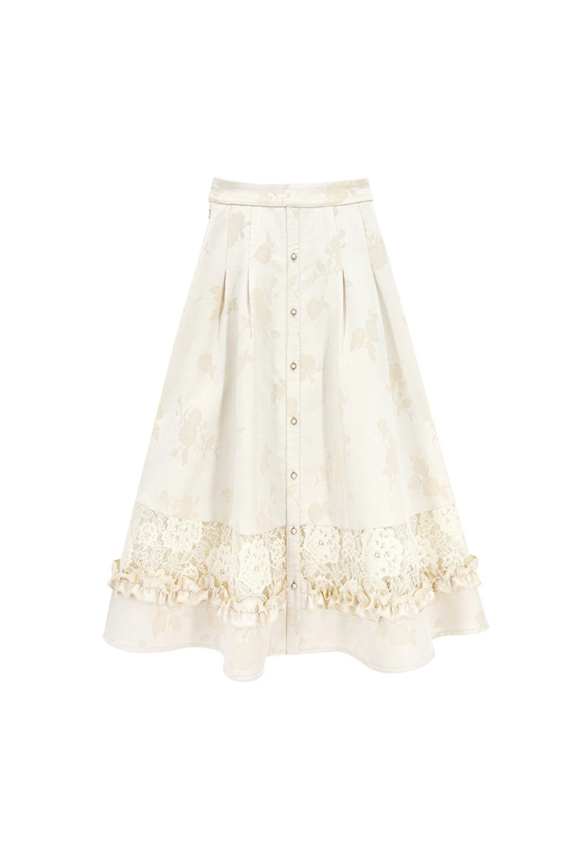 Lace Patchwork Vintage Dress - Image 11