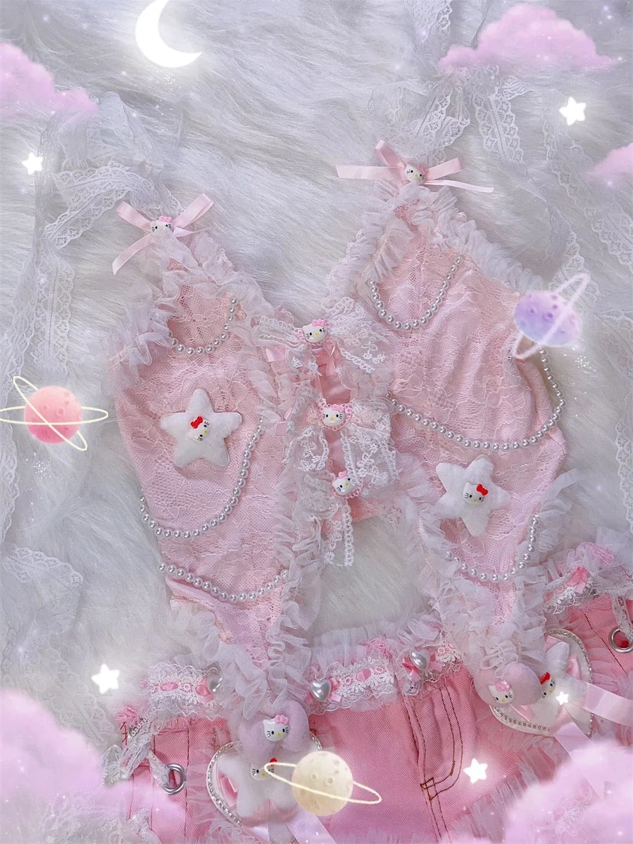 Lace Pearl Vest - Image 5