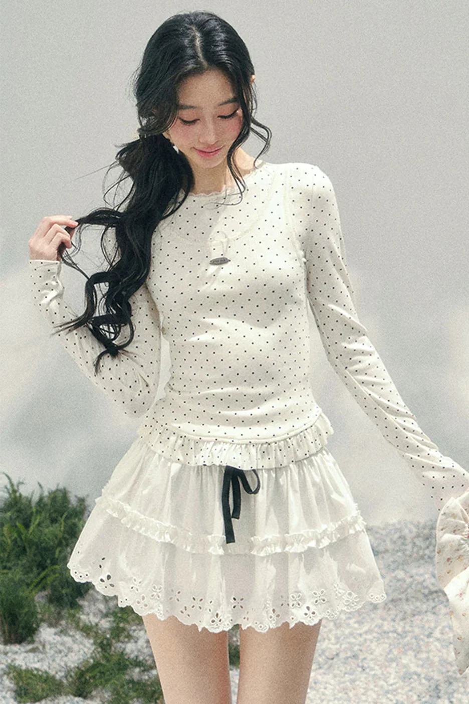 Pure White Dot Top - Image 10