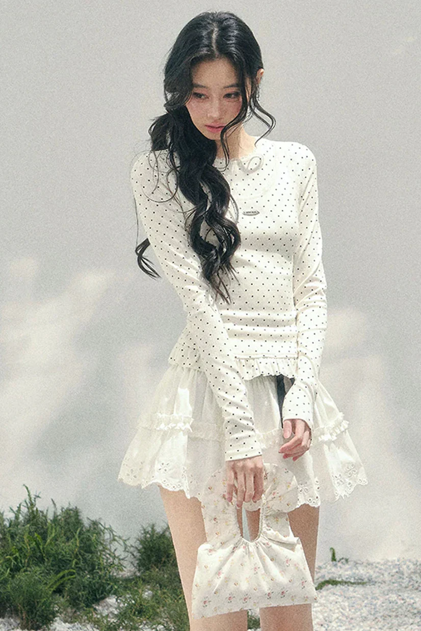 Pure White Dot Top - Image 9
