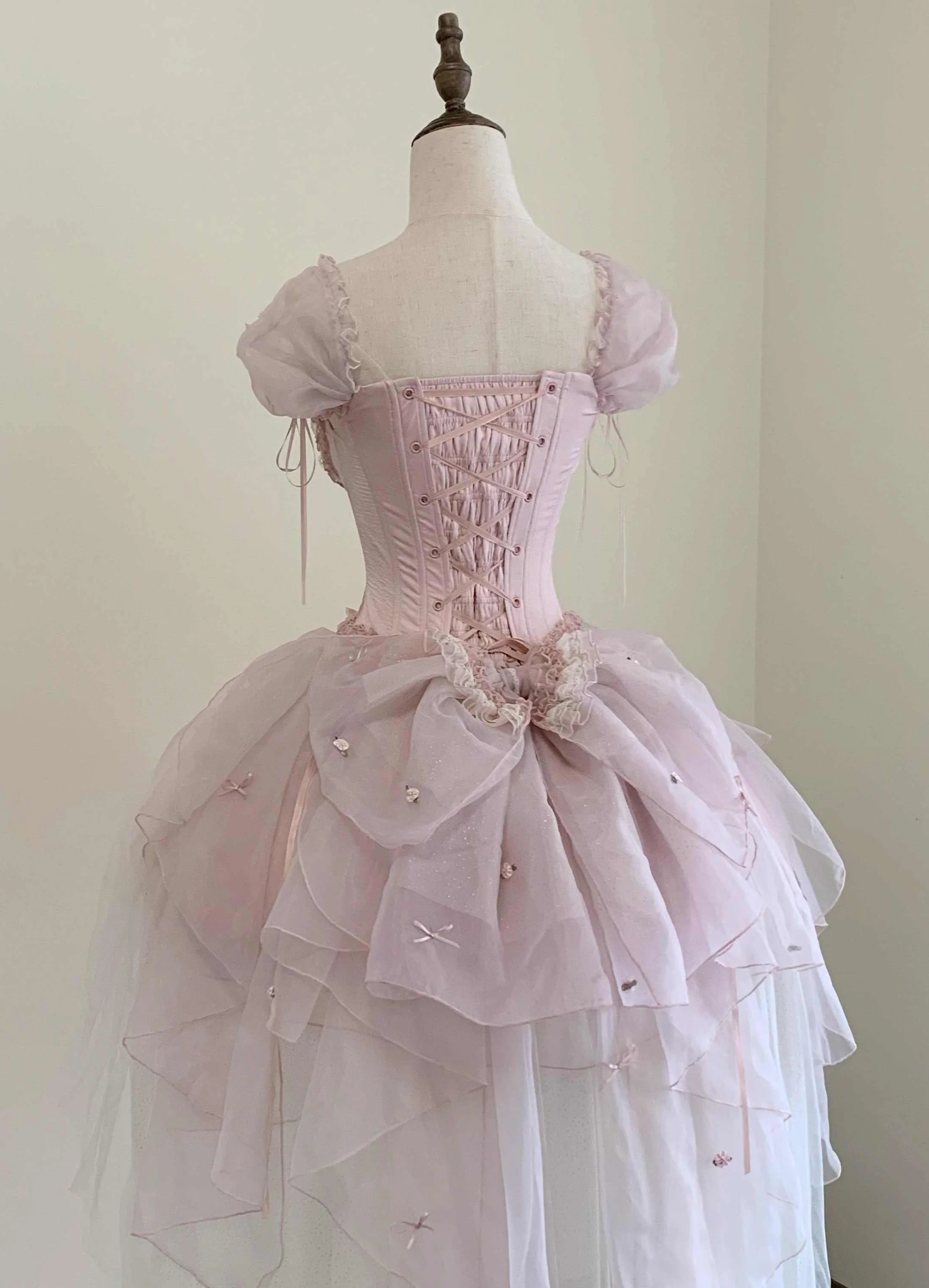 Lace Satin Corset Princess Dress - Image 5
