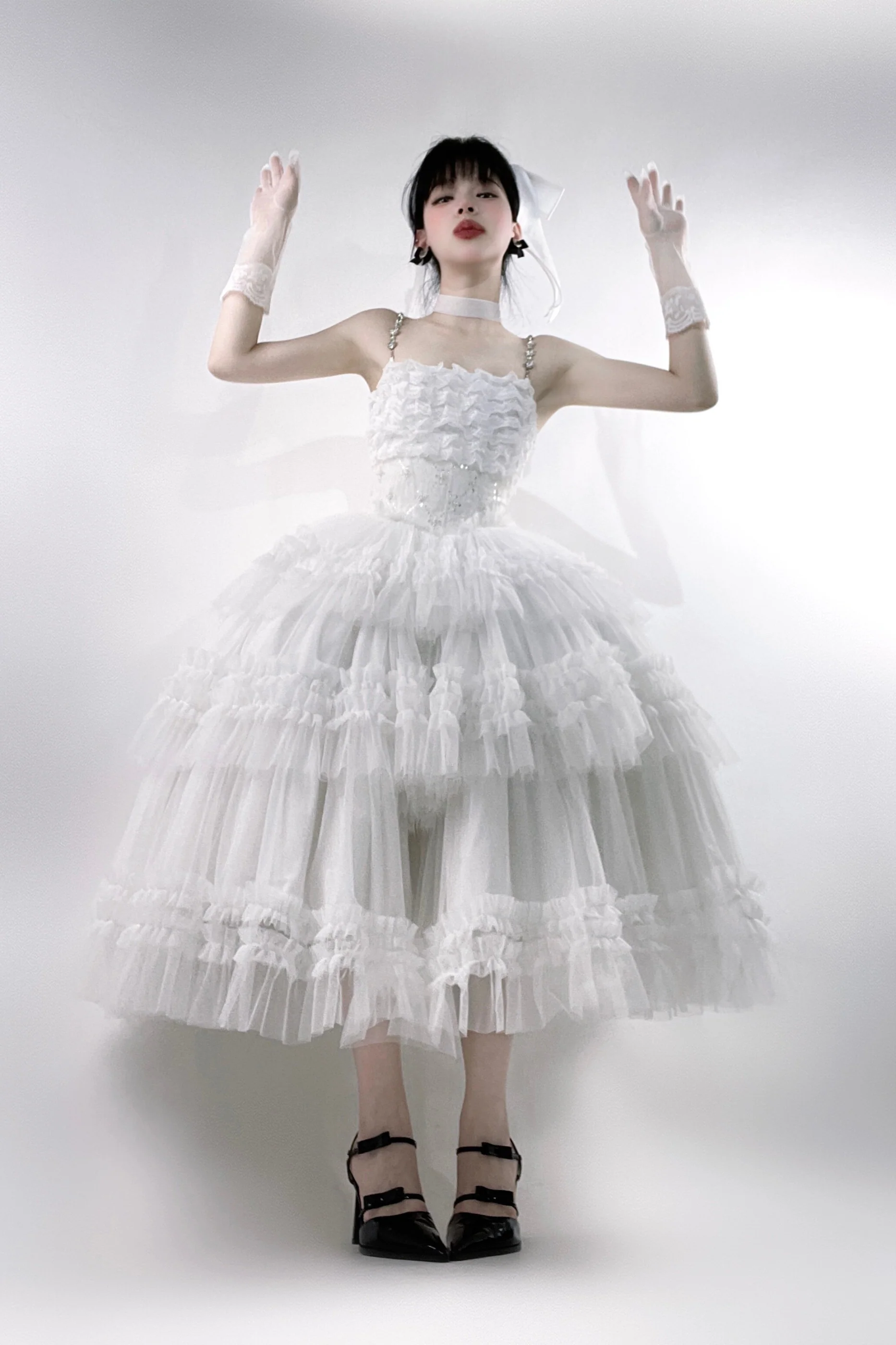 Lace Swan Lolita Camisole Dress - Image 23