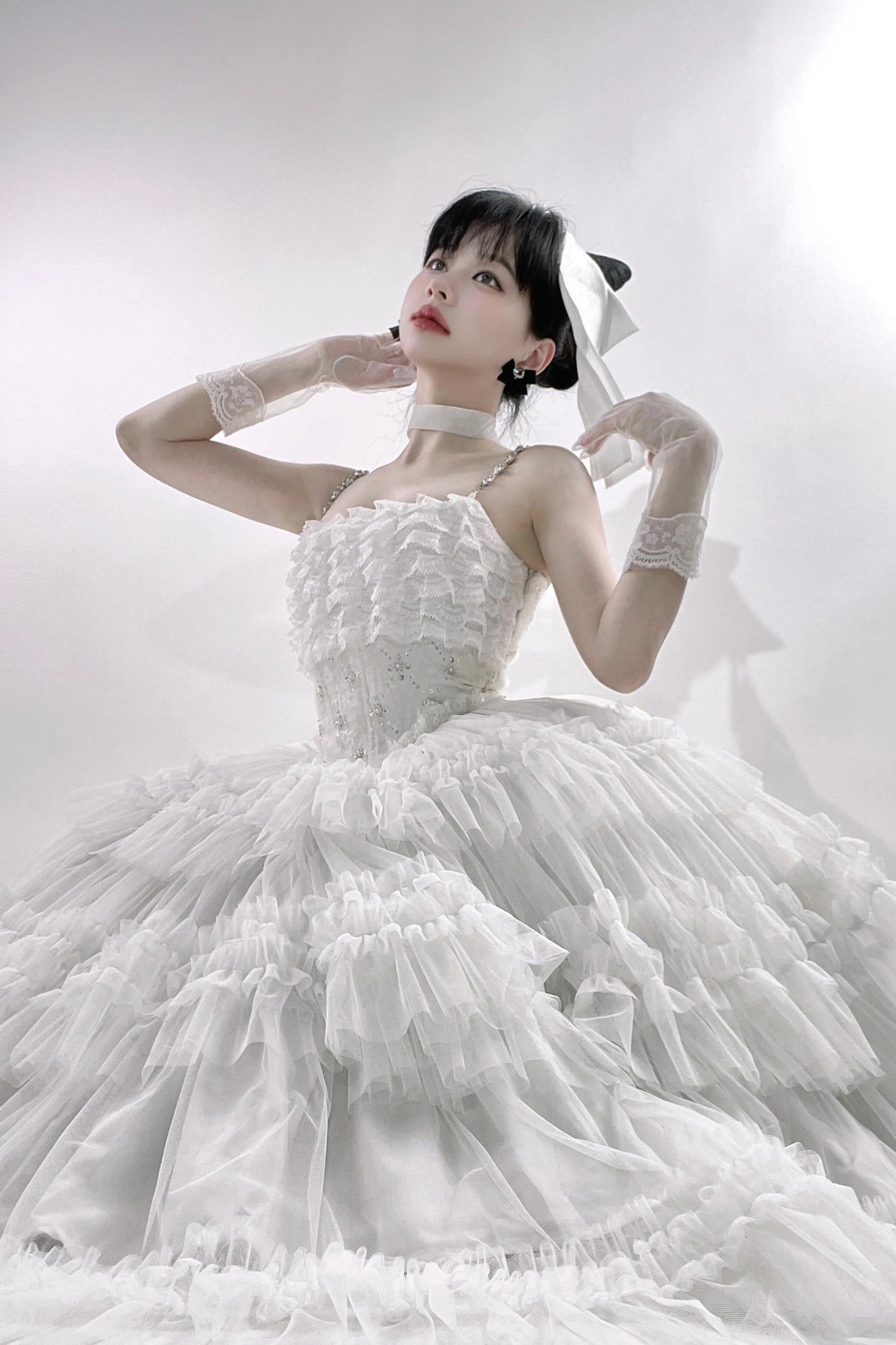 Lace Swan Lolita Camisole Dress - Image 24