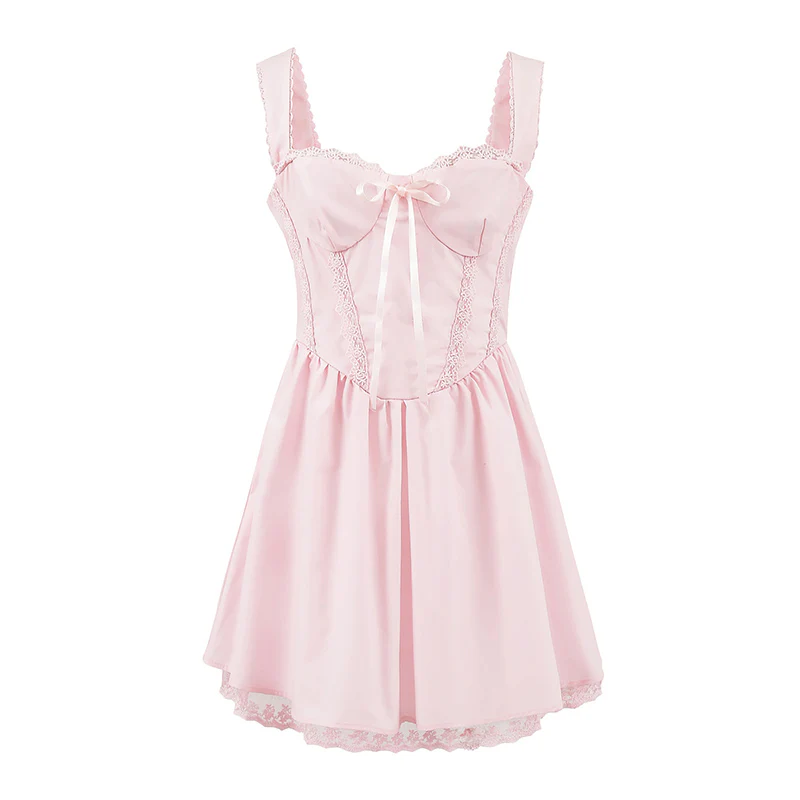 Lace Spliced Hollow Lace Dress