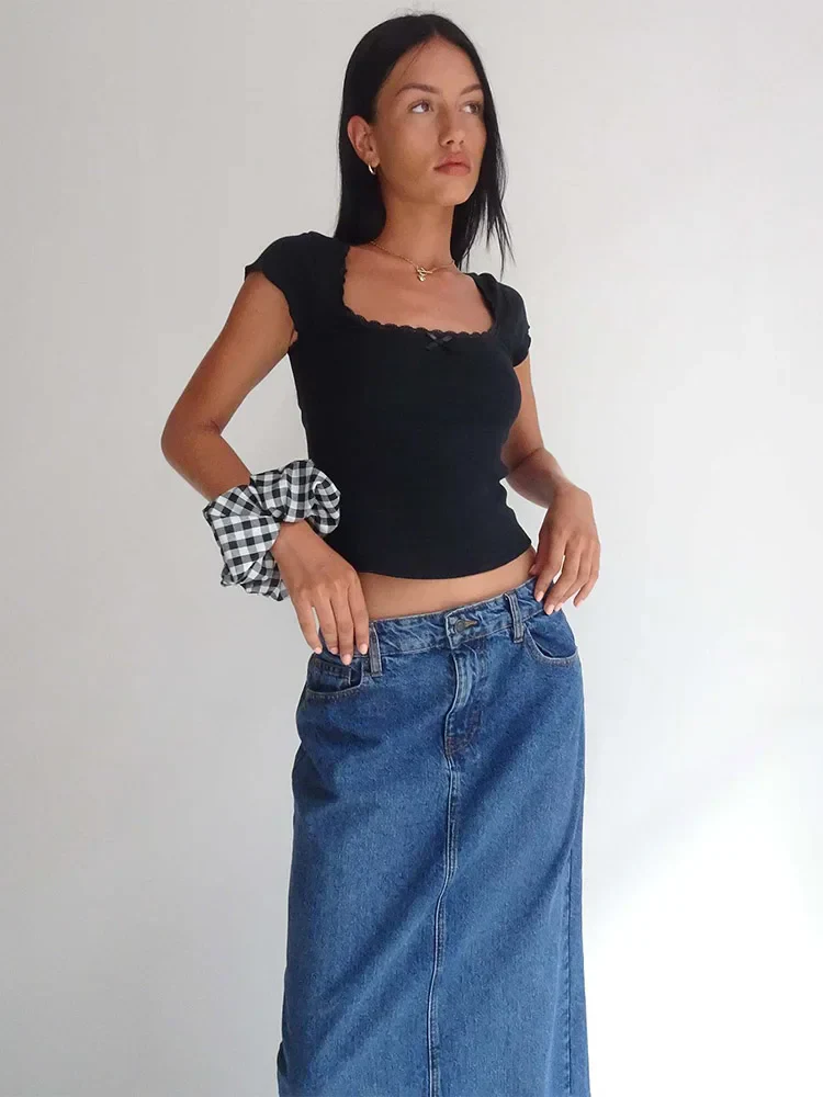 Lace Trim Baby Tee - Image 2