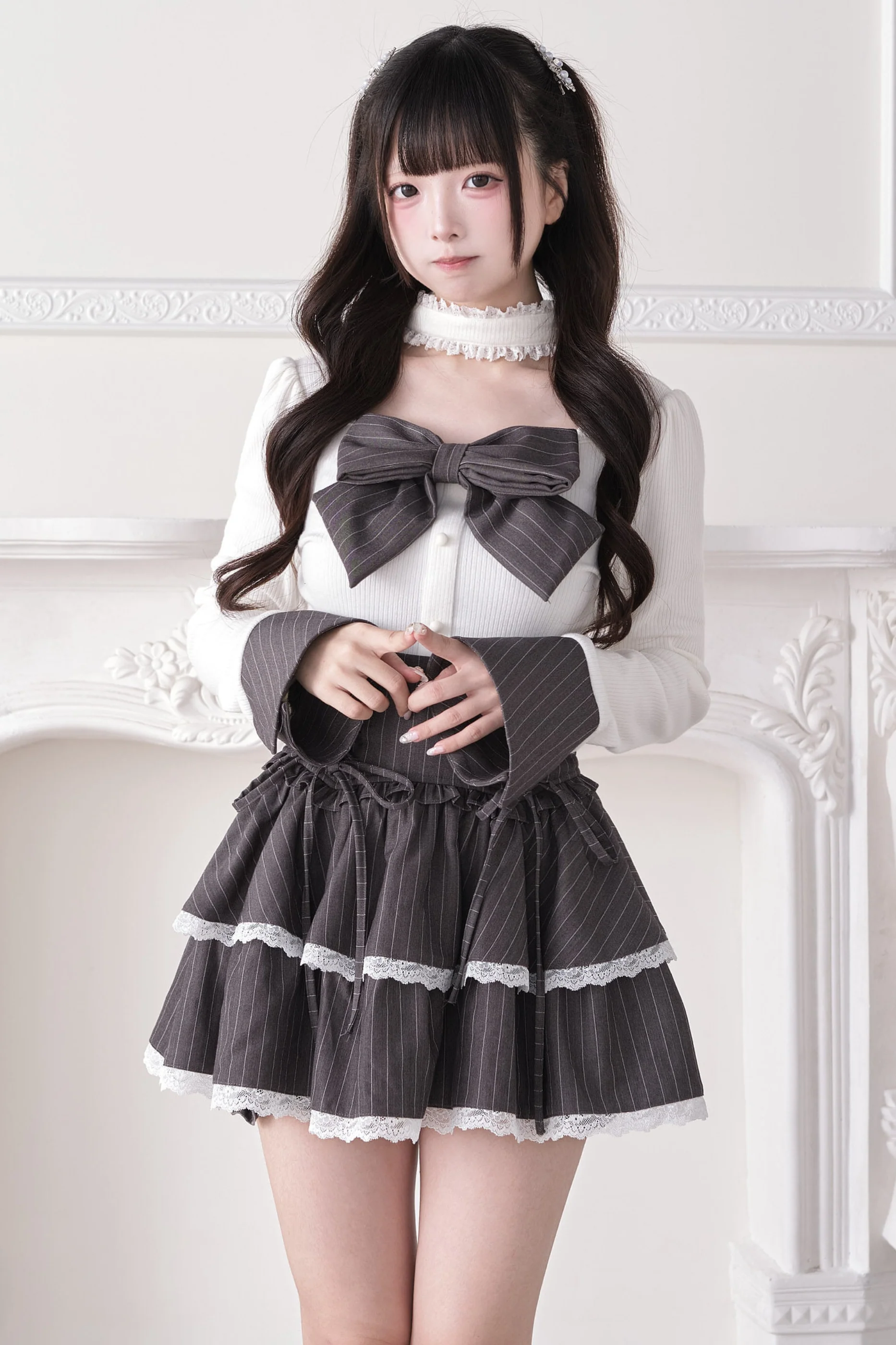 Lace Up Bow Knot Skirt - Image 3