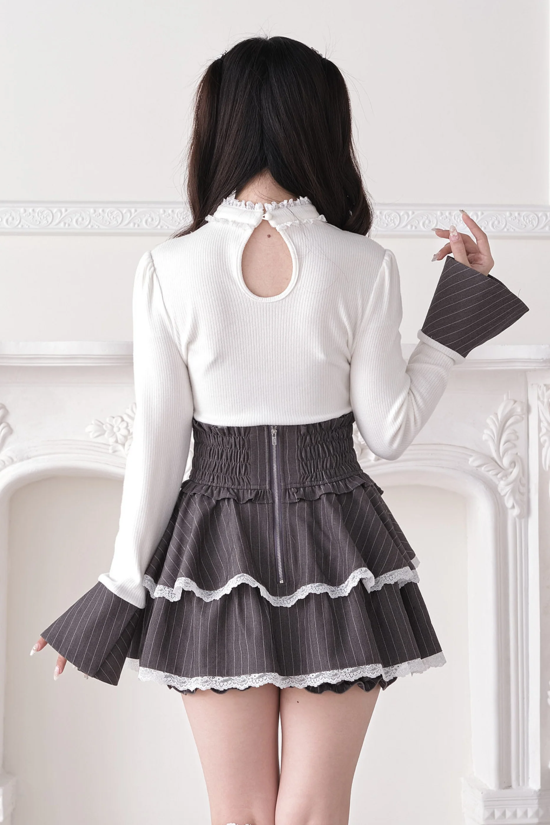 Lace Up Bow Knot Skirt - Image 7
