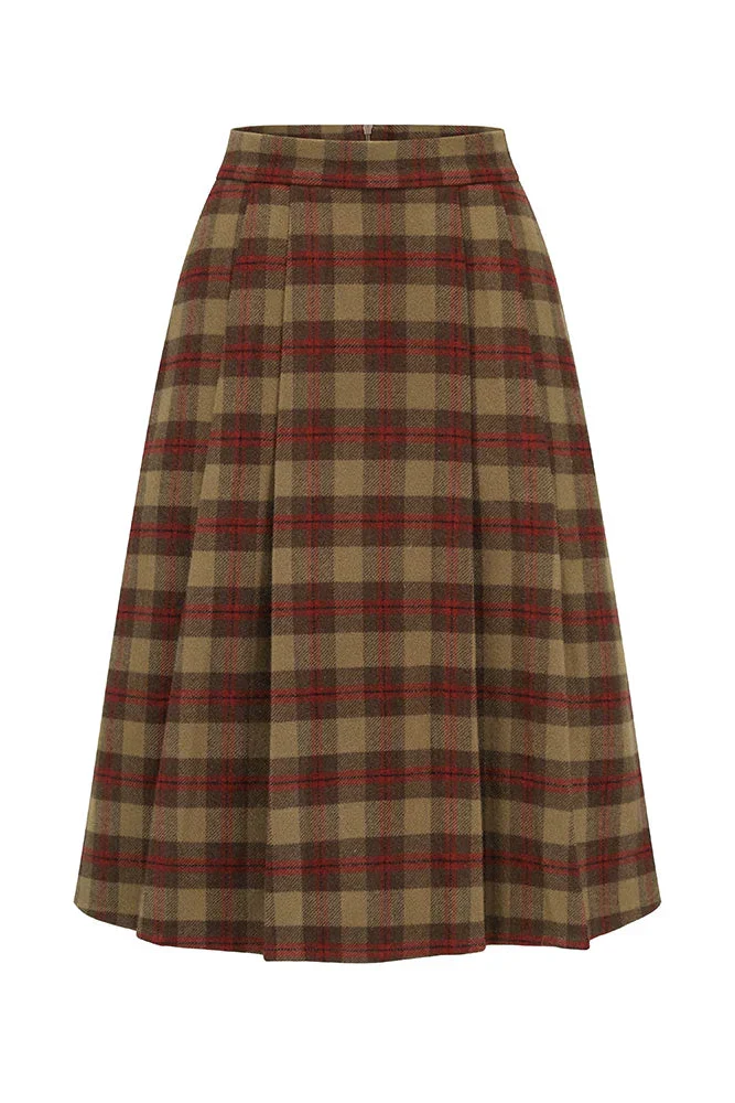 French British College Maillard Check Jacket + Skirt - Image 13