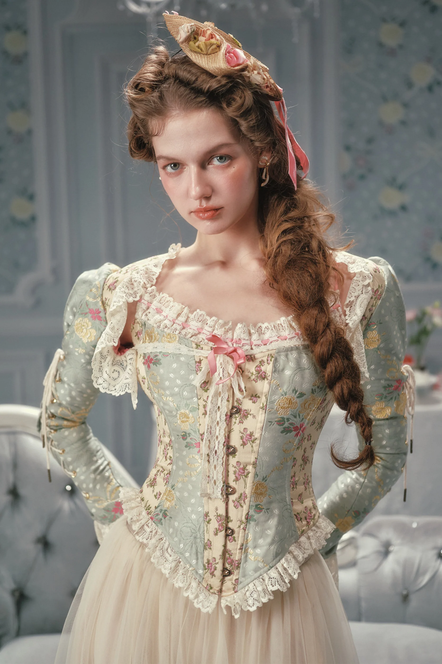 Fabric French Corset Top
