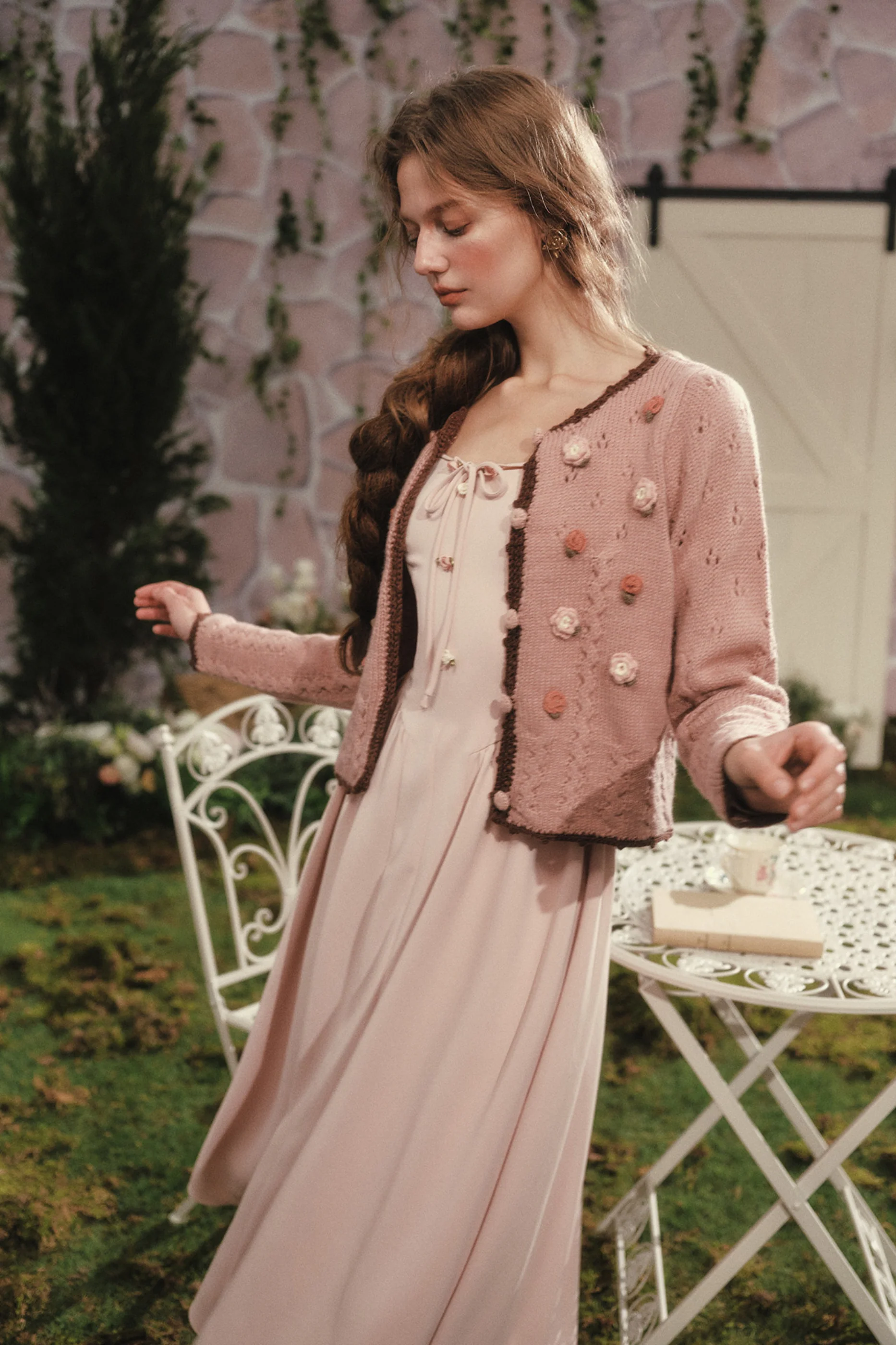 Lace Maid Rose Diary Dress + Garden Cardigan - Image 10