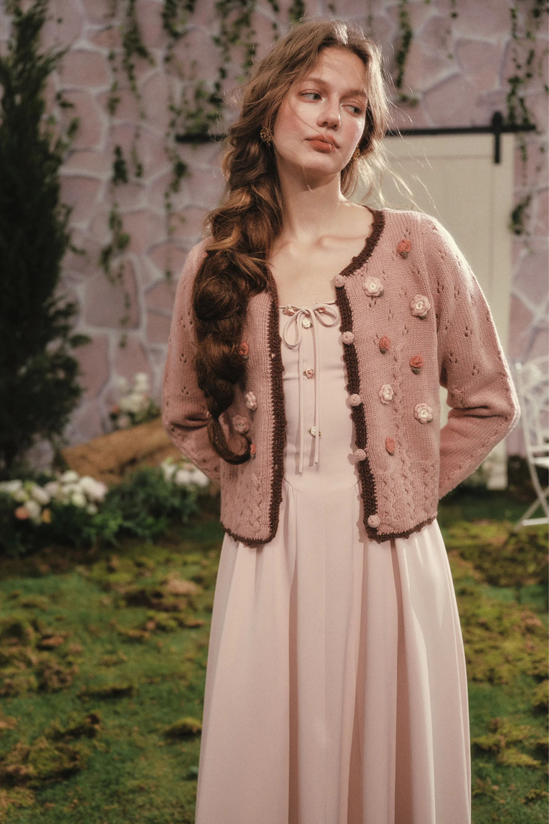 Lace Maid Rose Diary Dress + Garden Cardigan - Image 11