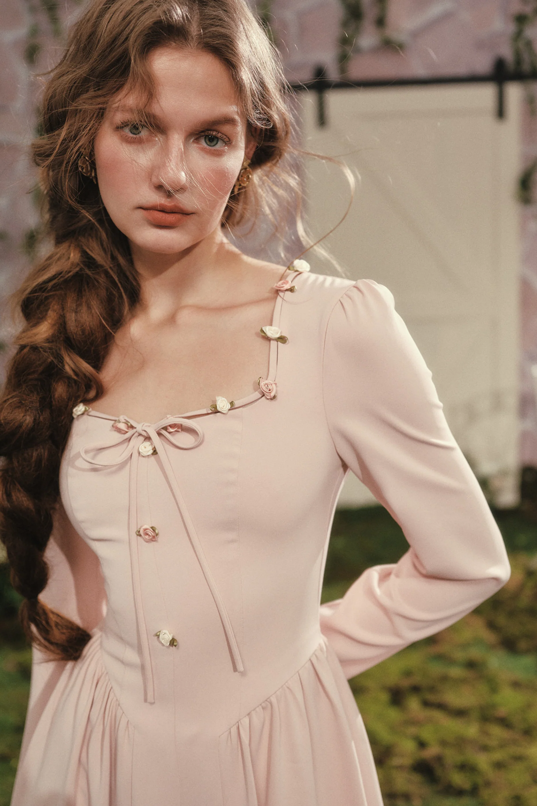 Lace Maid Rose Diary Dress + Garden Cardigan - Image 4