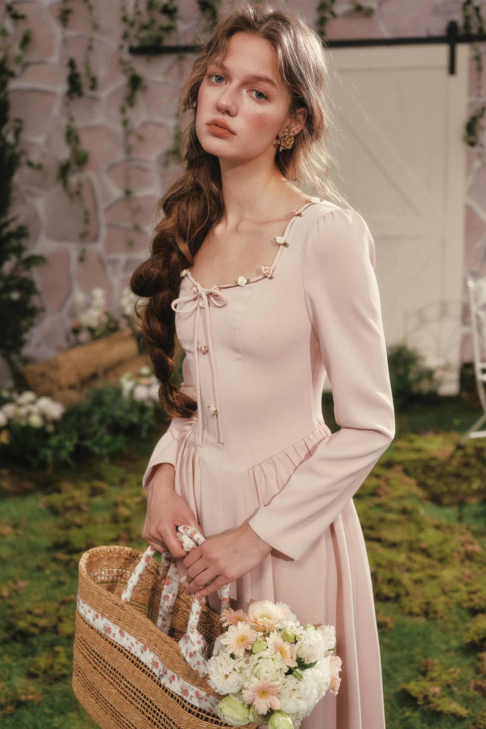 Lace Maid Rose Diary Dress + Garden Cardigan - Image 6