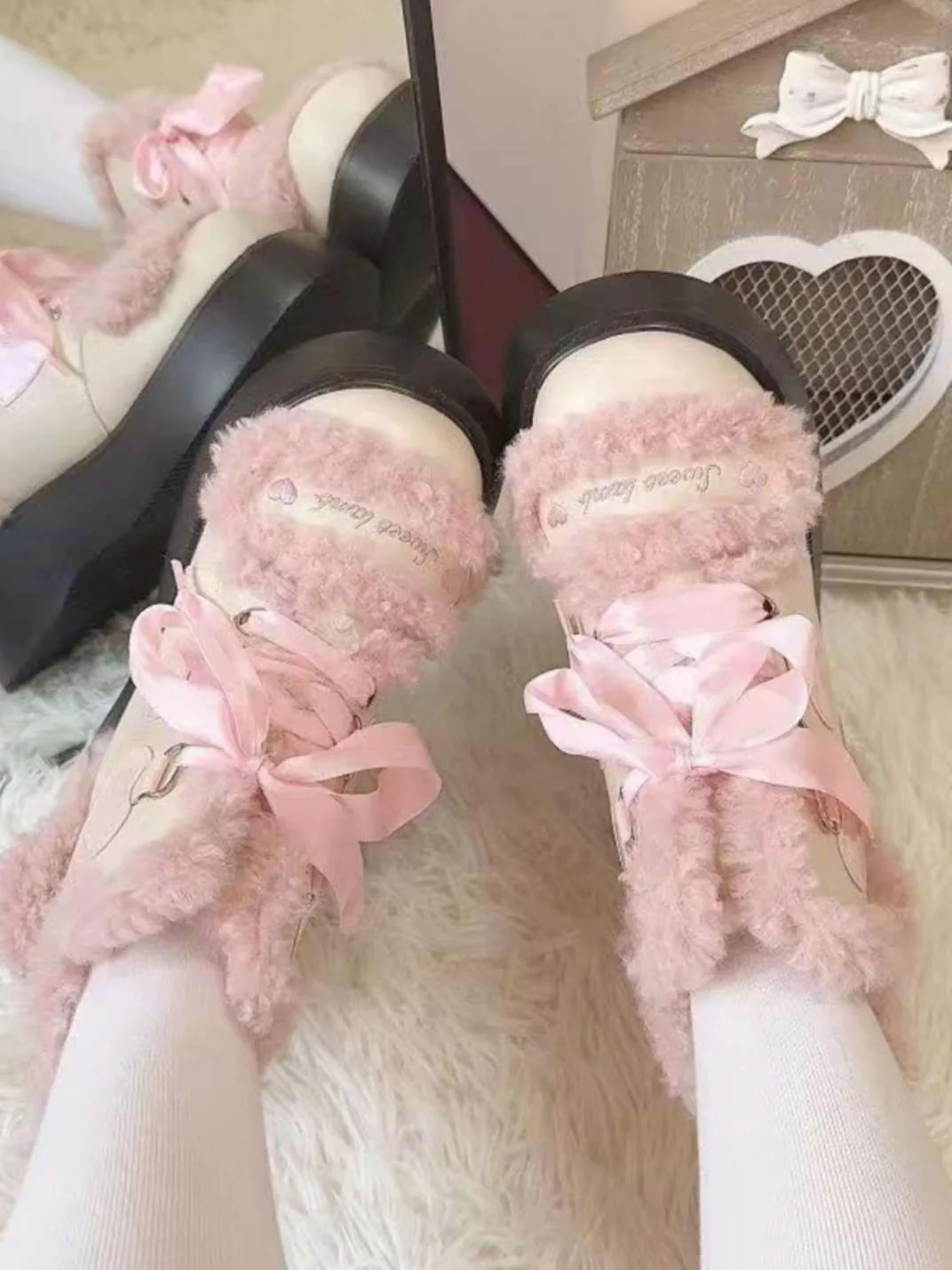 Lamb Lolita Fur Martin Boots - Image 2