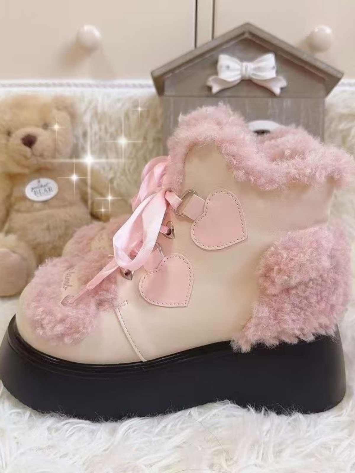 Lamb Lolita Fur Martin Boots - Image 3